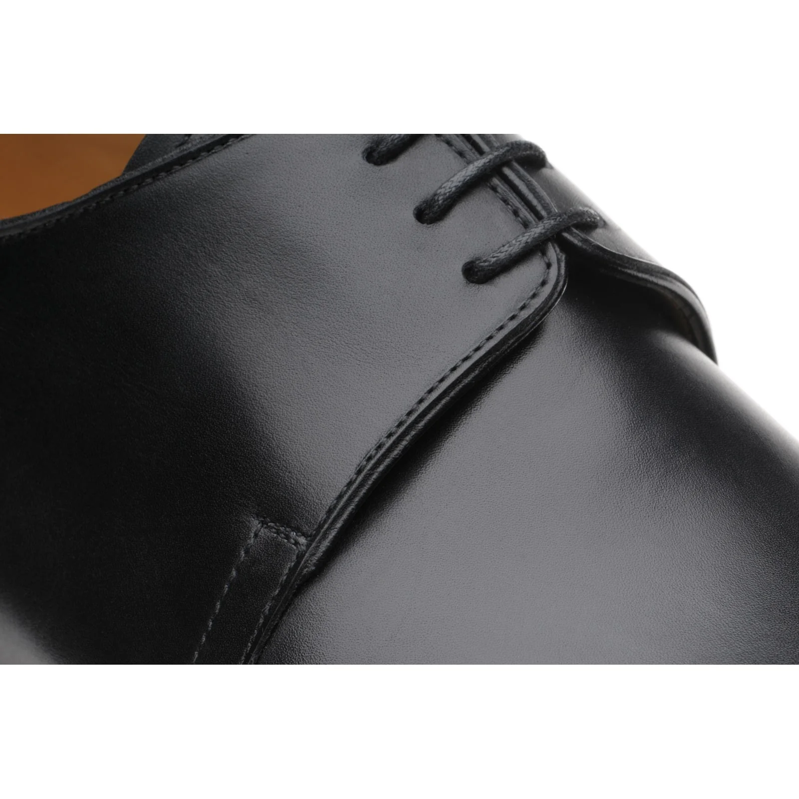 Herring Carroll mens Derby shoes in black calf - Image 4