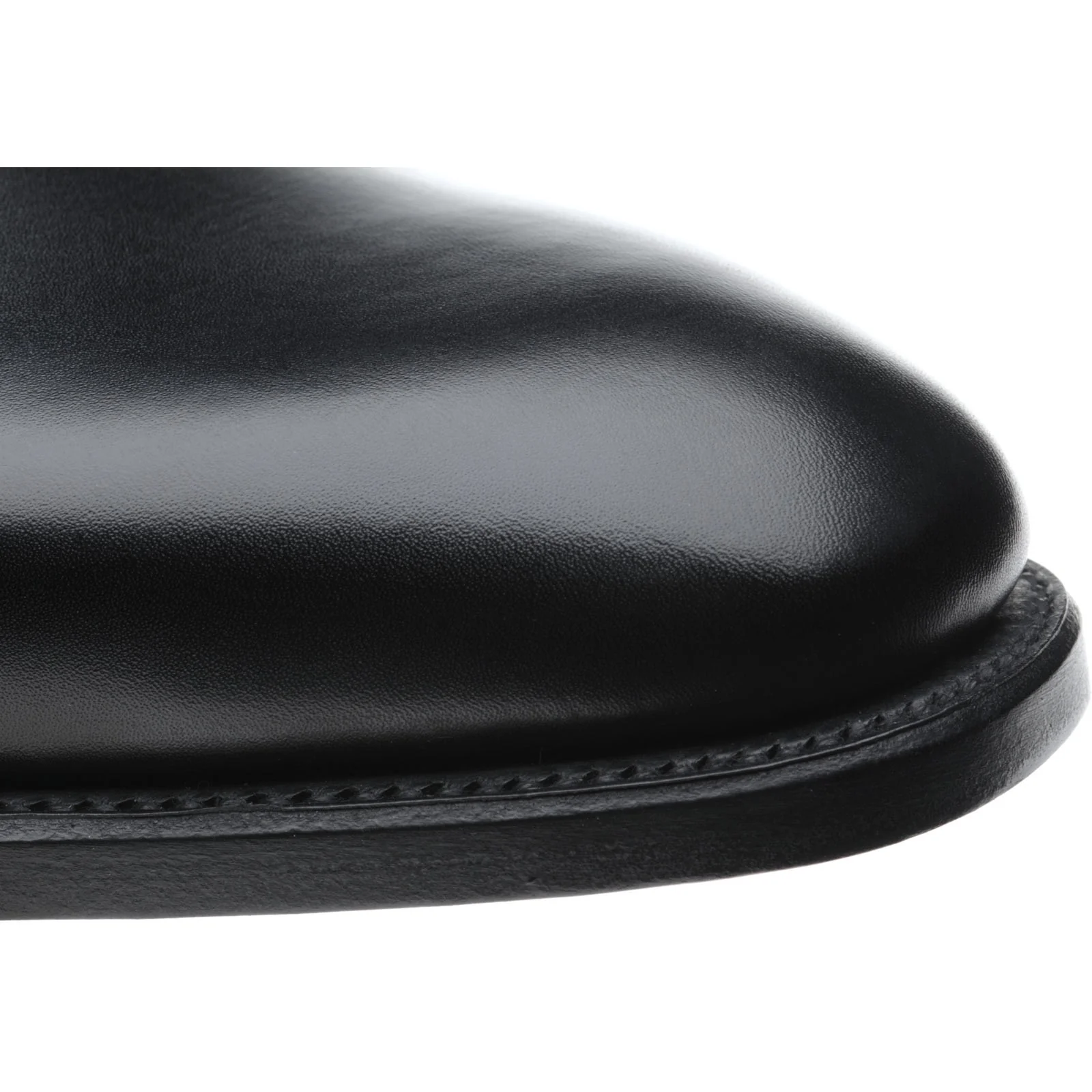 Herring Carroll mens Derby shoes in black calf - Image 5