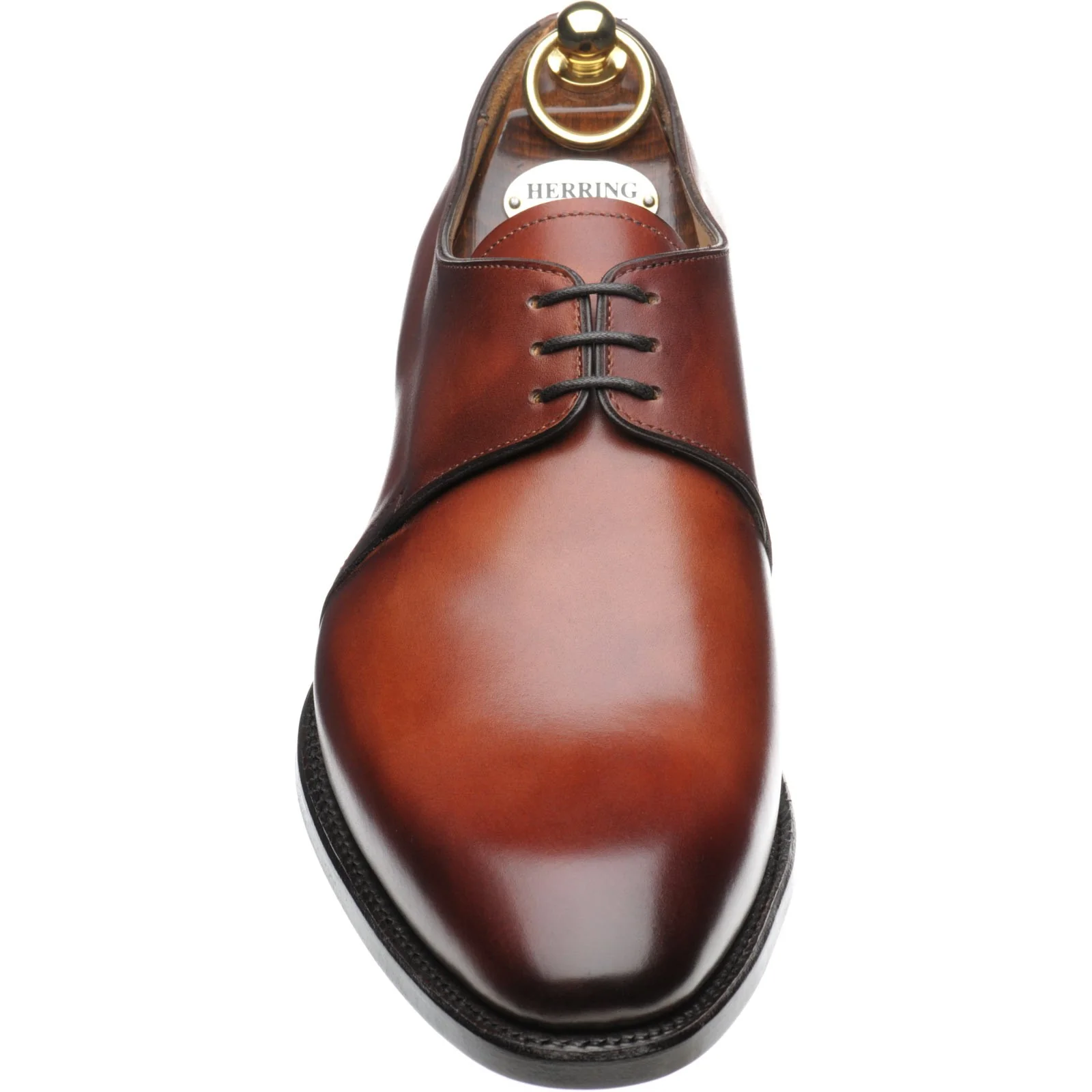 Herring Carroll mens Derby shoes in rosewood calf - Image 2
