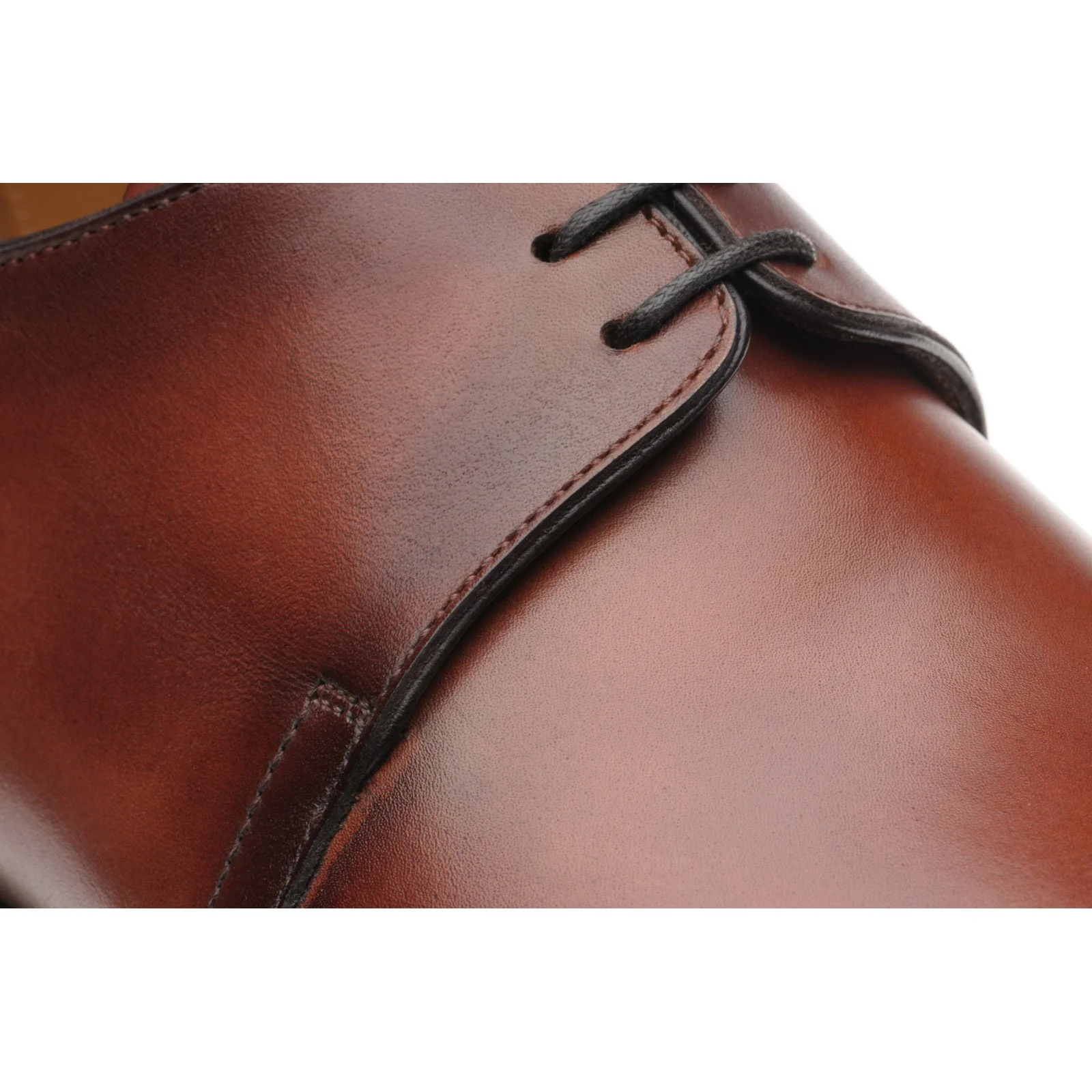 Herring Carroll mens Derby shoes in rosewood calf - Image 4