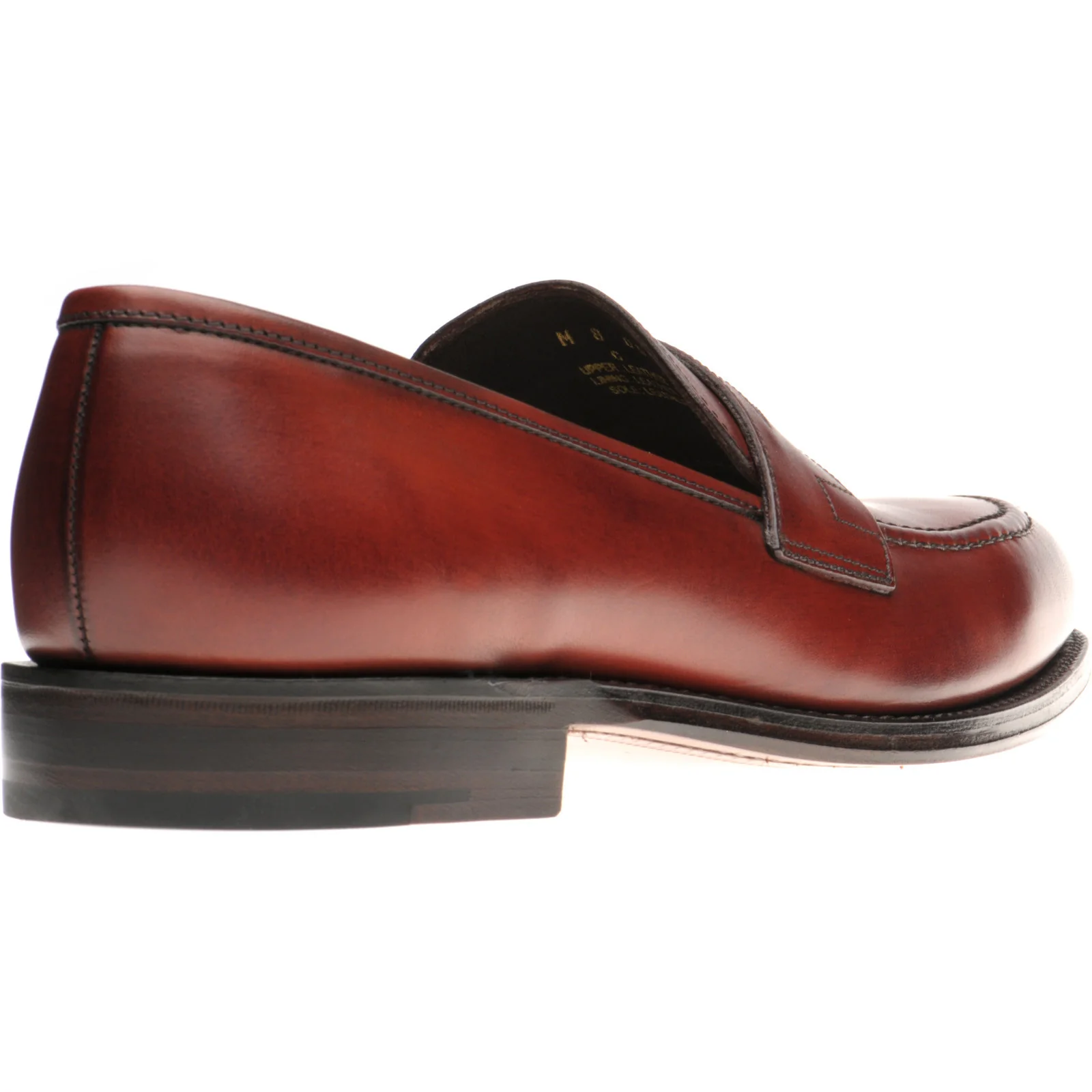 Herring Charlton mens loafers in hazelnut calf - Image 4