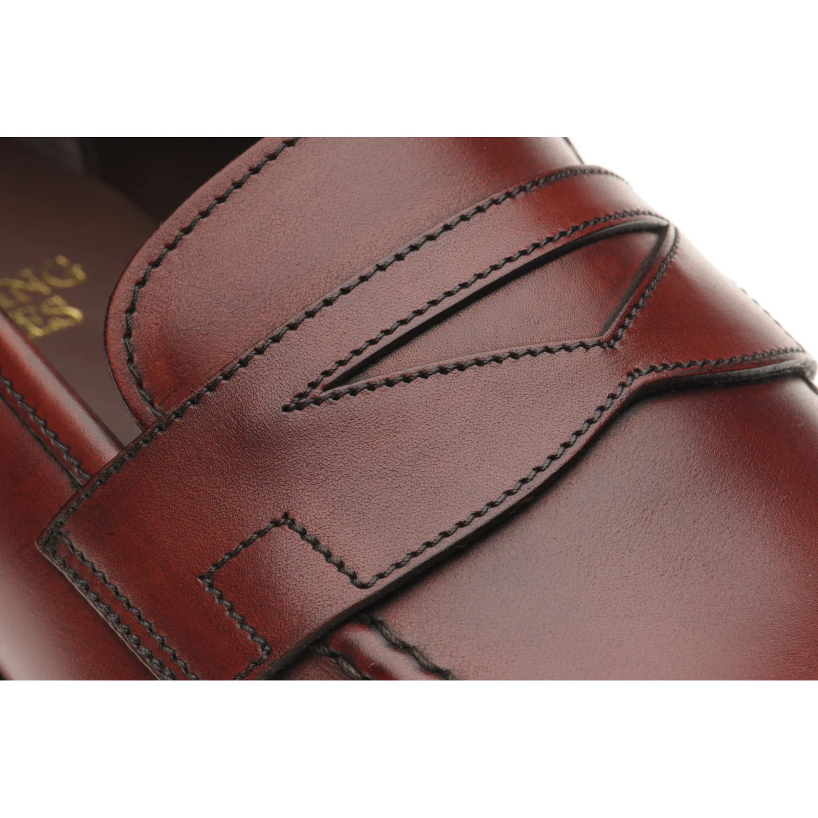 Herring Charlton mens loafers in hazelnut calf - Image 5