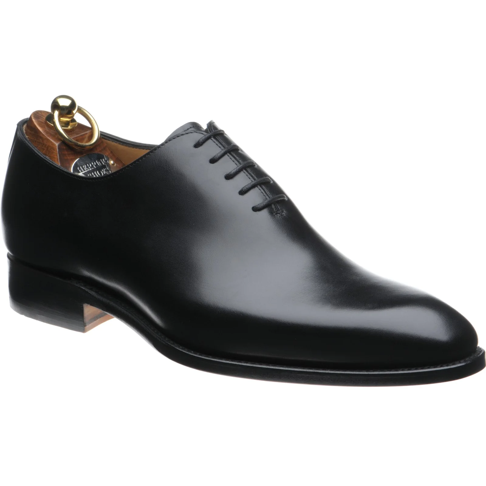 Herring Chaucer mens wholecuts in black calf (second)