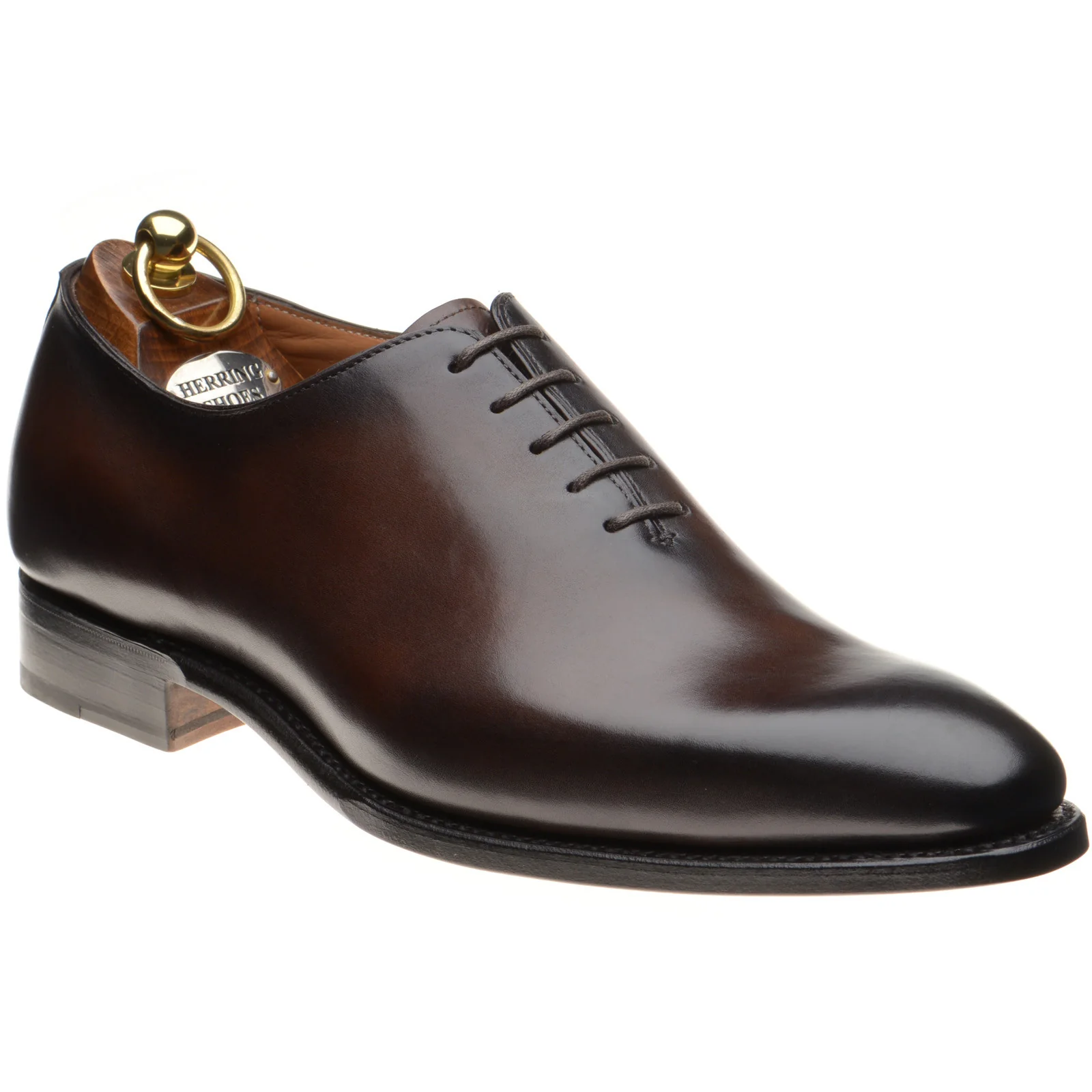 Herring Chaucer mens wholecuts in brown calf