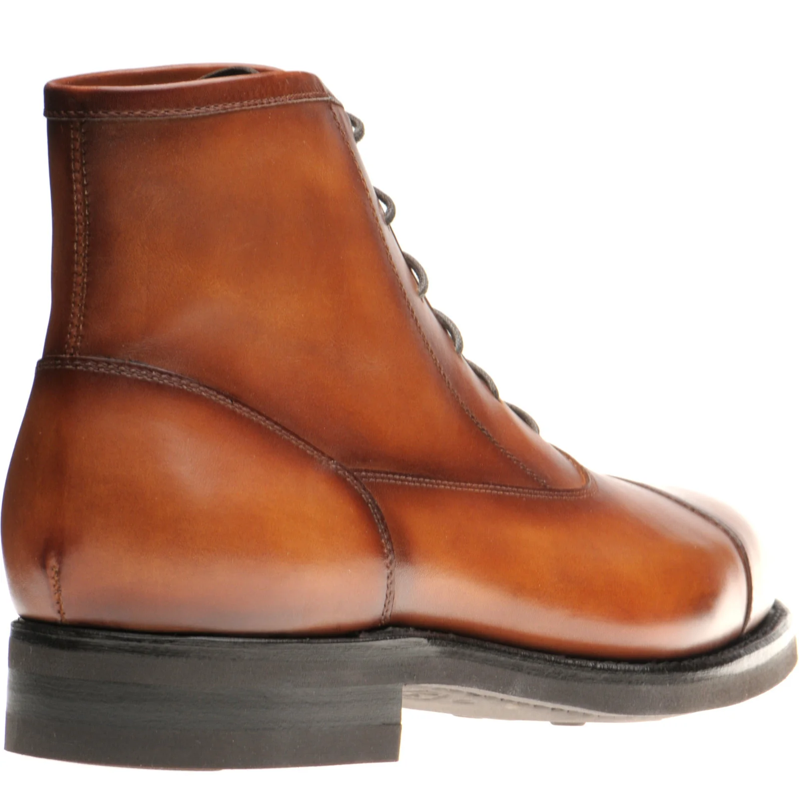 Herring Chiltern mens rubber-soled boots in tan calf - Image 4