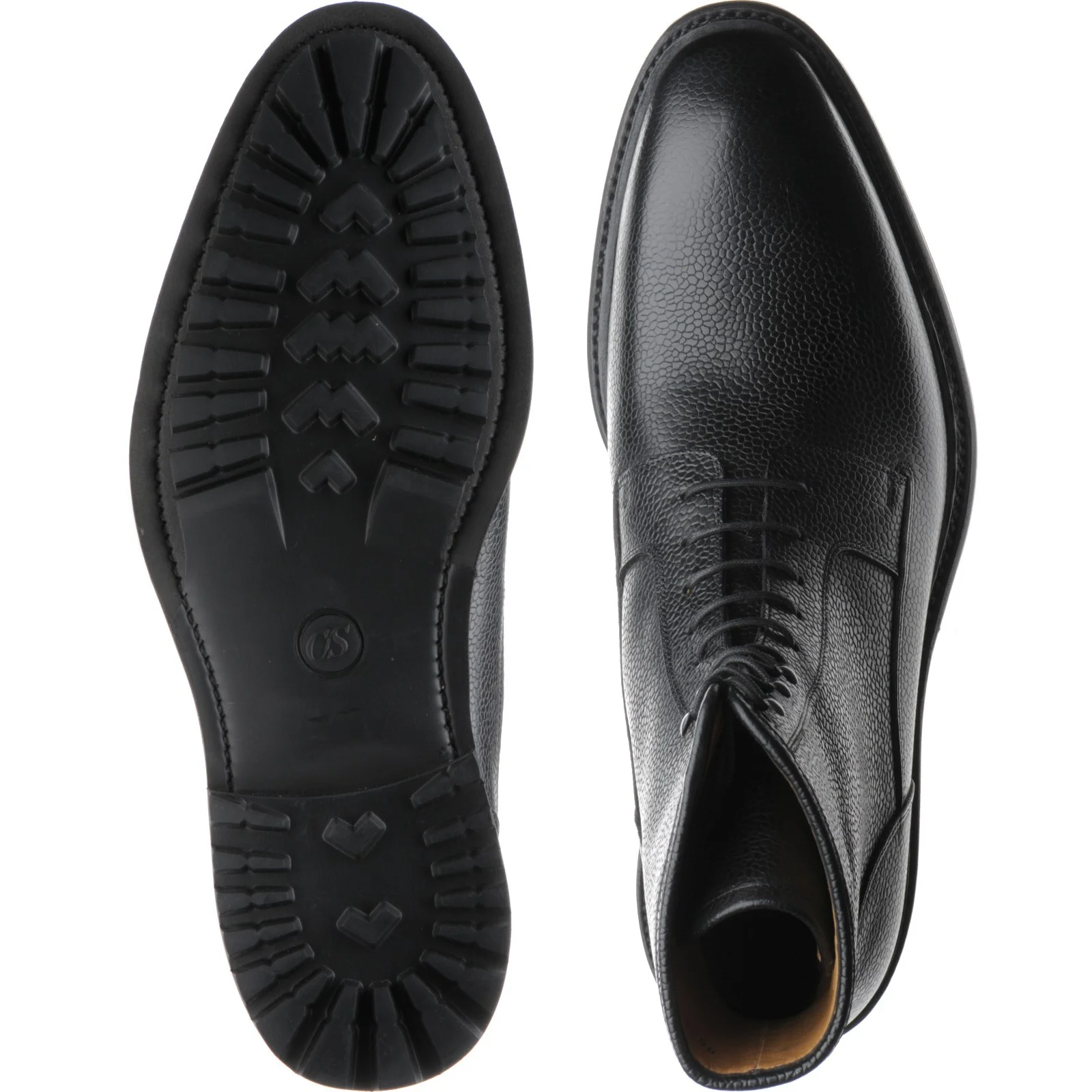 Herring Churchstow Norwegian mens rubber-soled boots in black grain - Image 3