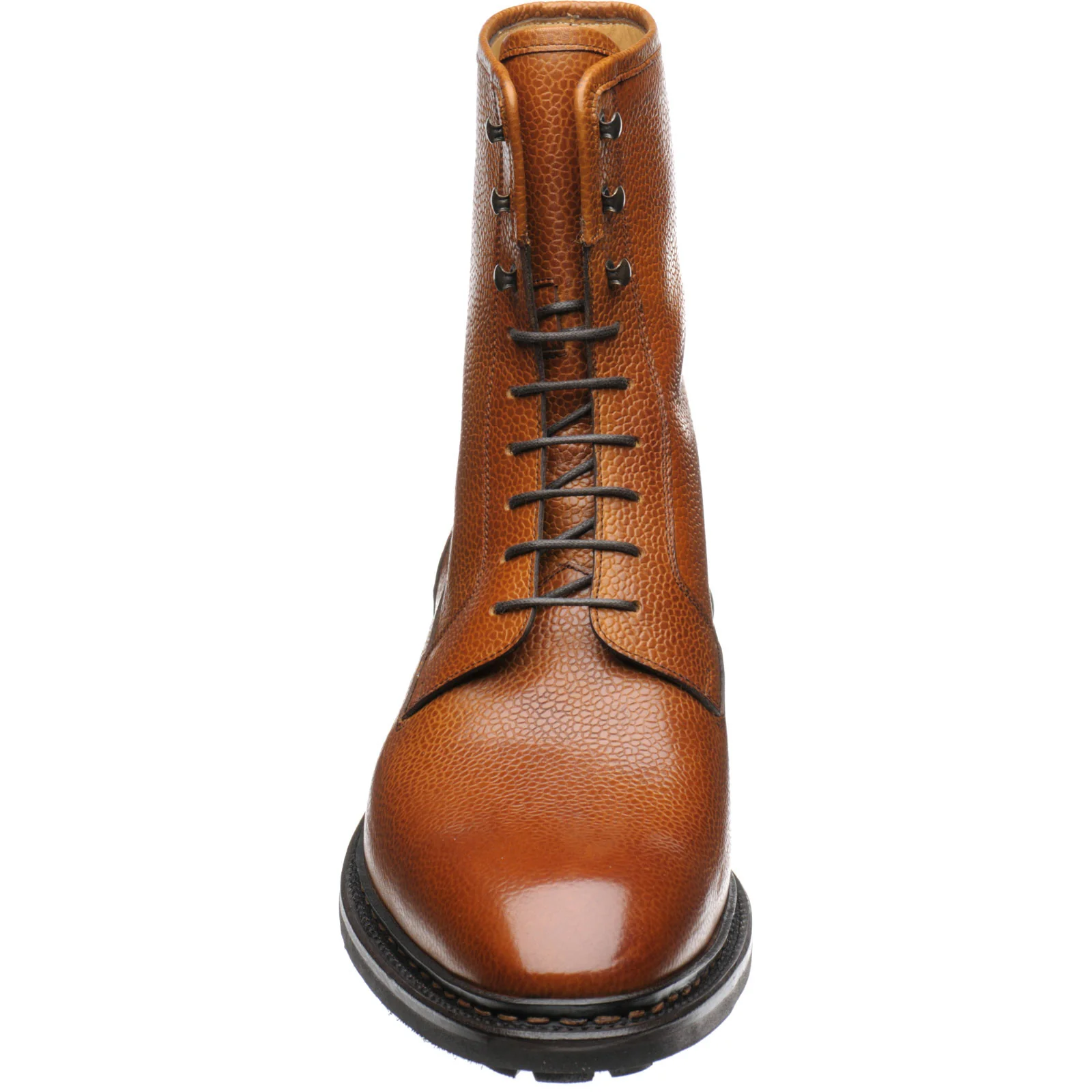 Herring Churchstow Norwegian mens rubber-soled boots in tan grain - Image 2