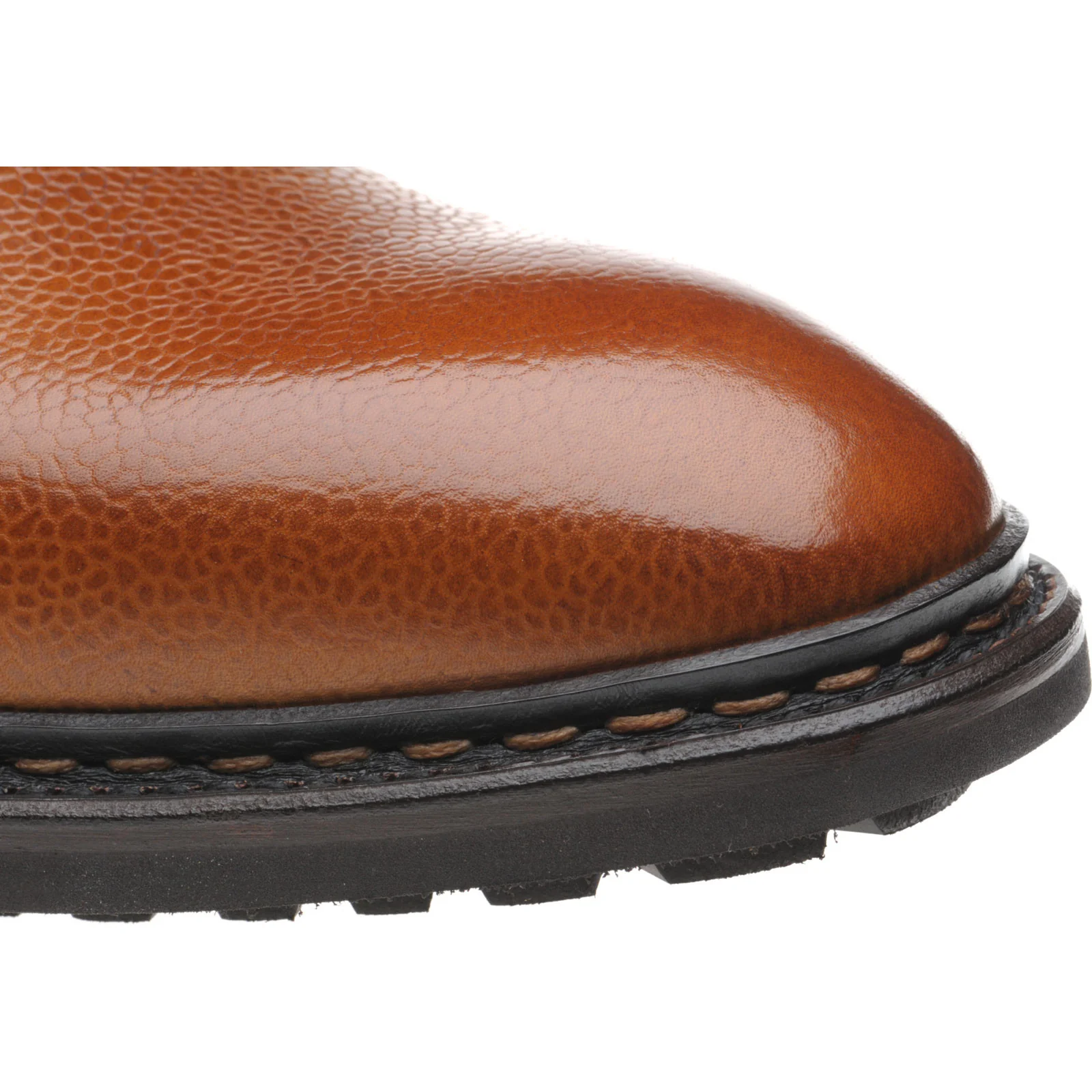 Herring Churchstow Norwegian mens rubber-soled boots in tan grain - Image 5