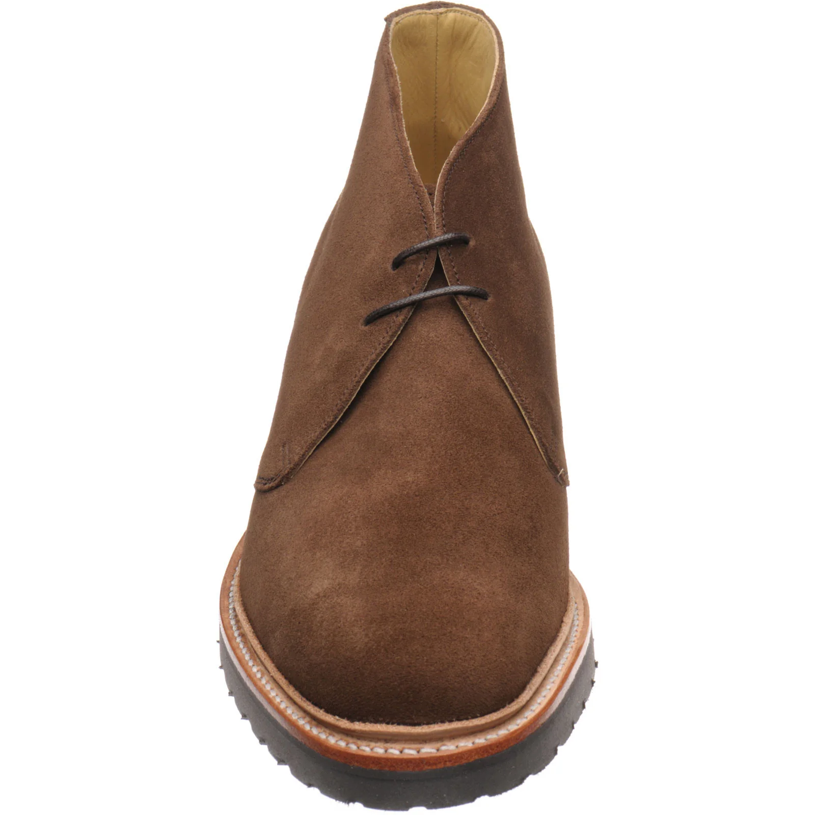 Herring Cirencester mens rubber-soled boots in castagnia suede - Image 2