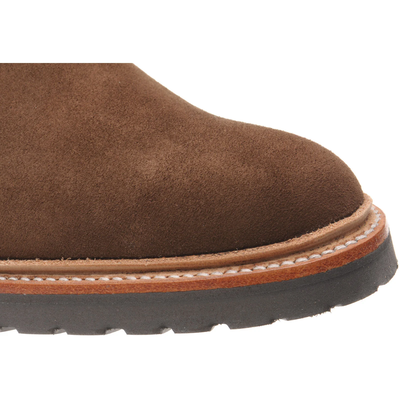 Herring Cirencester mens rubber-soled boots in castagnia suede - Image 5