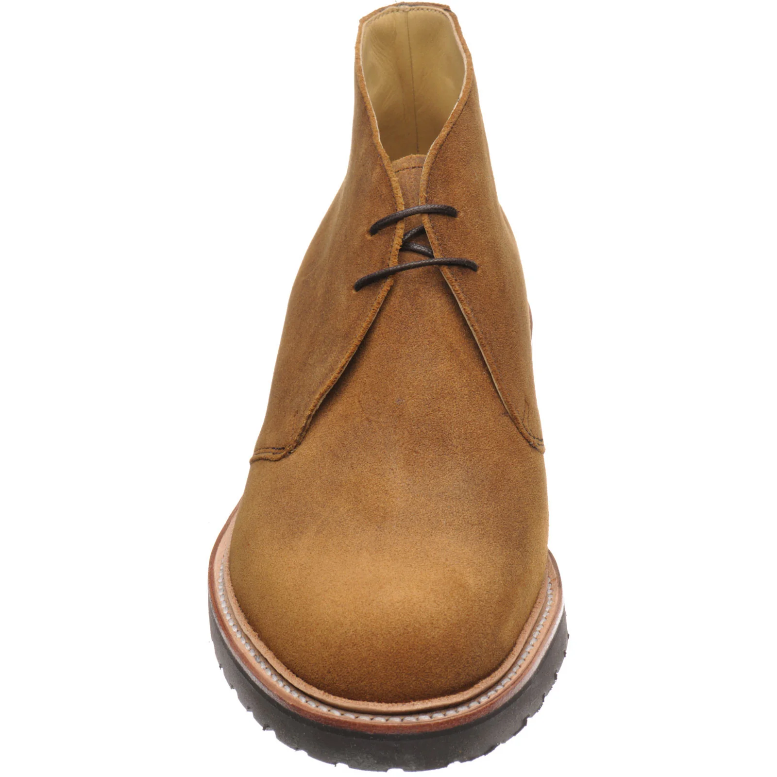 Herring Cirencester mens rubber-soled boots in waxy snuff suede - Image 2