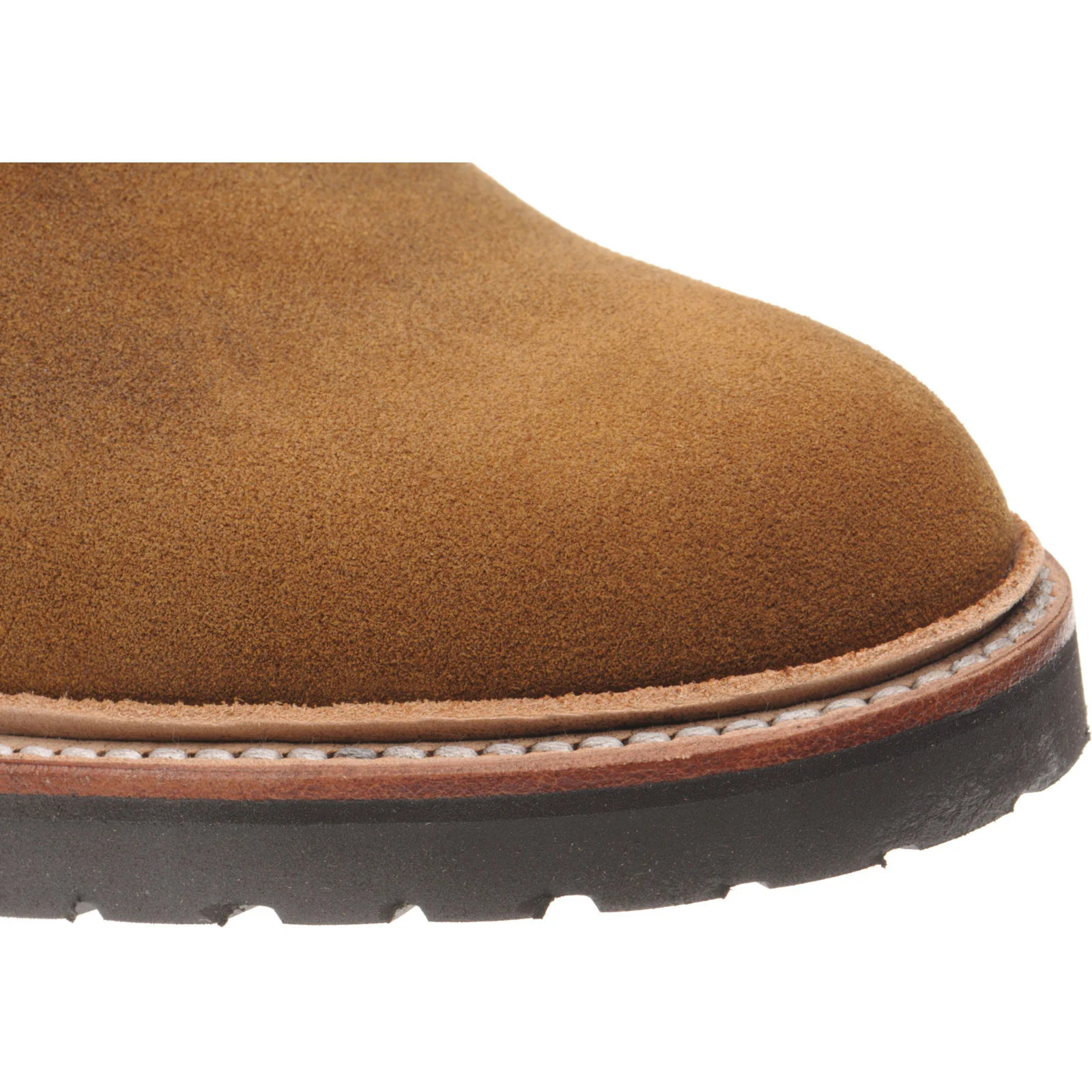 Herring Cirencester mens rubber-soled boots in waxy snuff suede - Image 5
