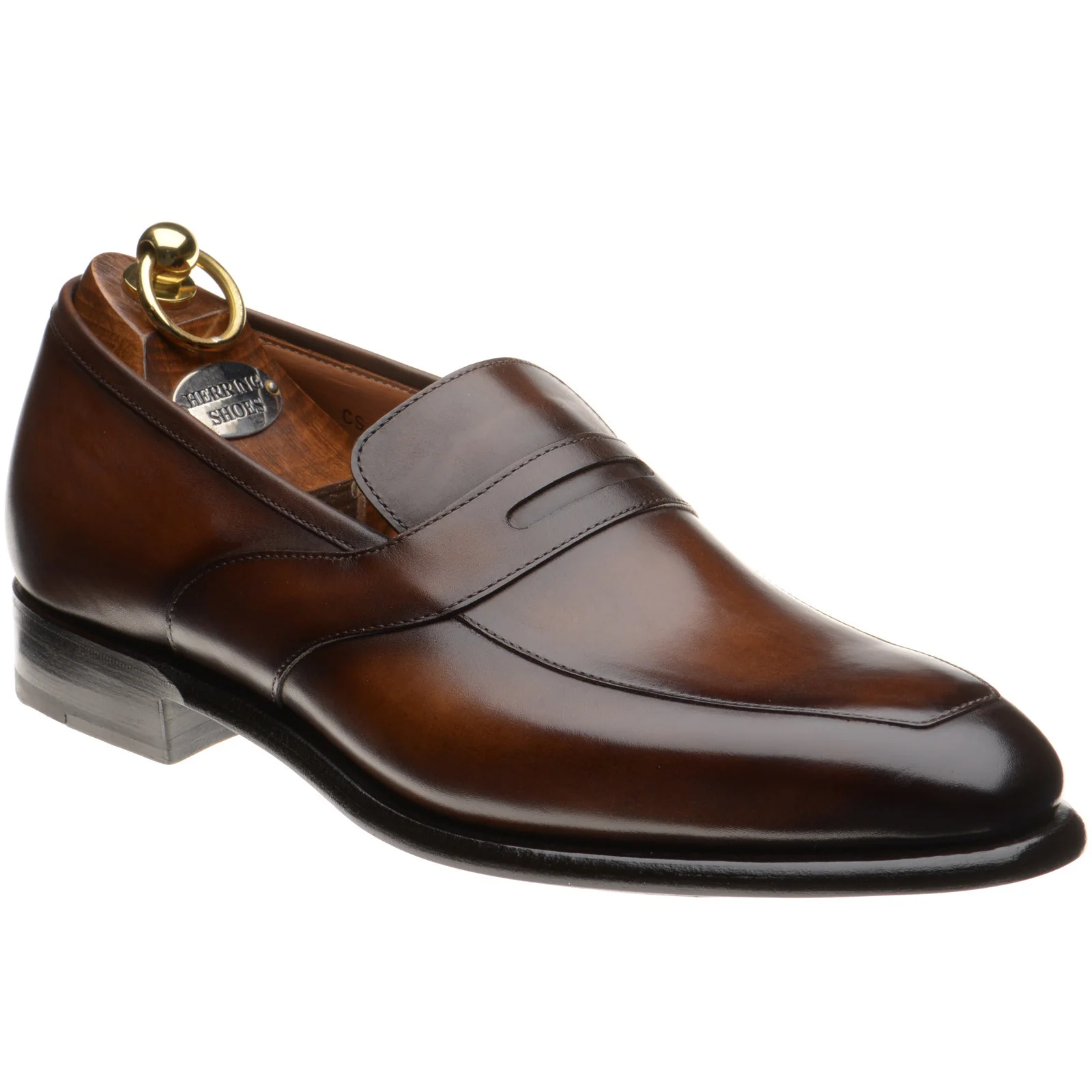 Herring Cleveland mens loafers in tobacco calf (second)
