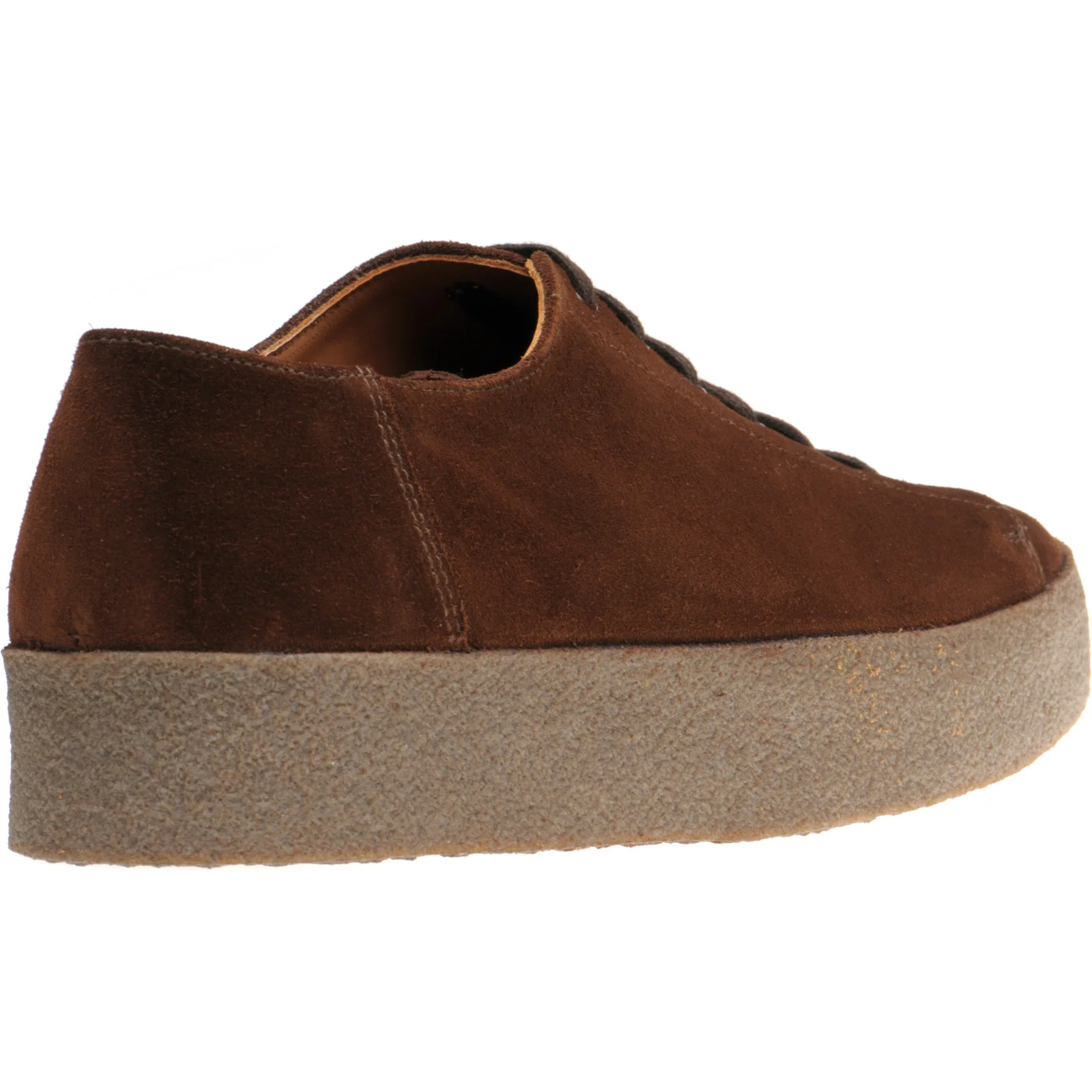 Herring Clyde mens rubber-soled Derby shoes in polo suede - Image 4