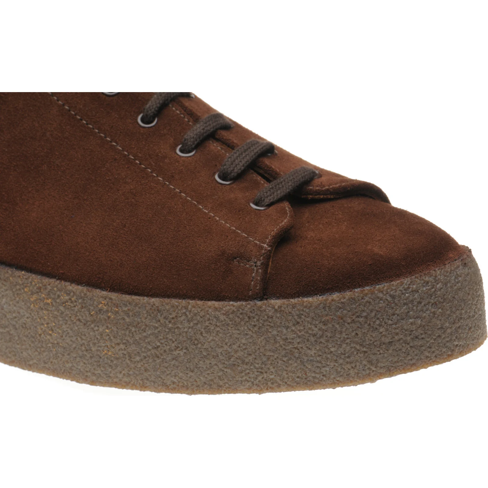 Herring Clyde mens rubber-soled Derby shoes in polo suede - Image 5