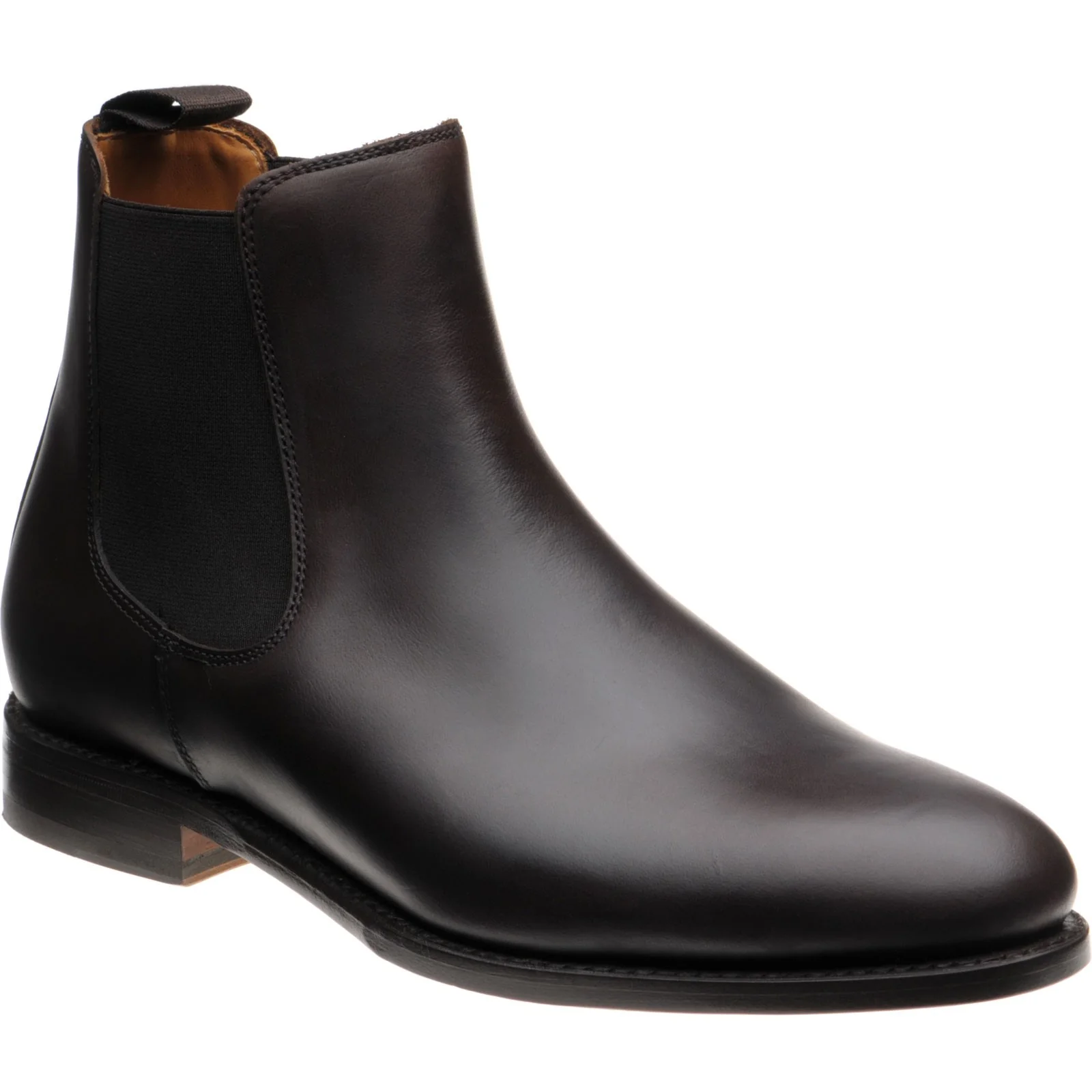 Herring Coltham II mens Chelsea boots in brown waxy
