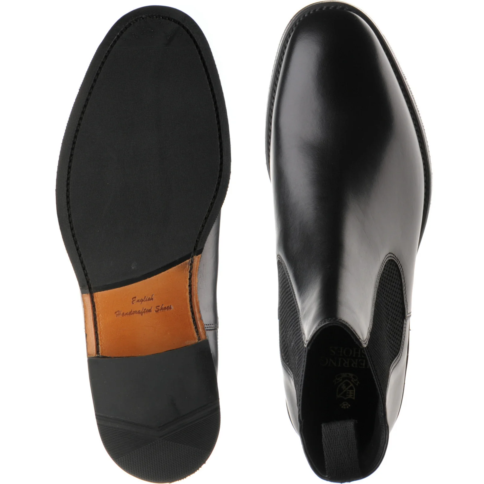 Herring Coltham mens hybrid-soled Chelsea boots in black calf - Image 3