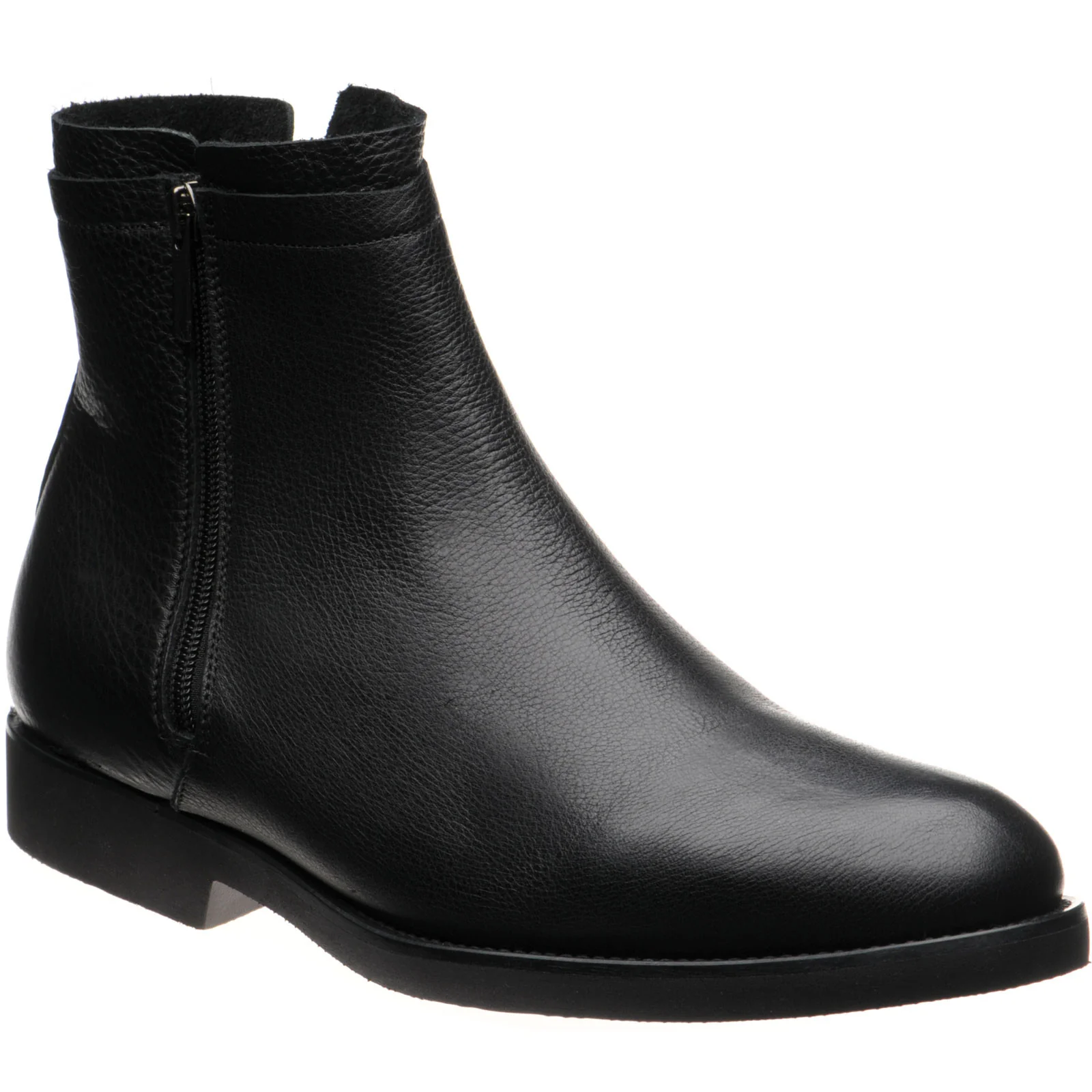 Herring Copenhagen (Warm Lined) mens rubber-soled Chelsea boots in black calf