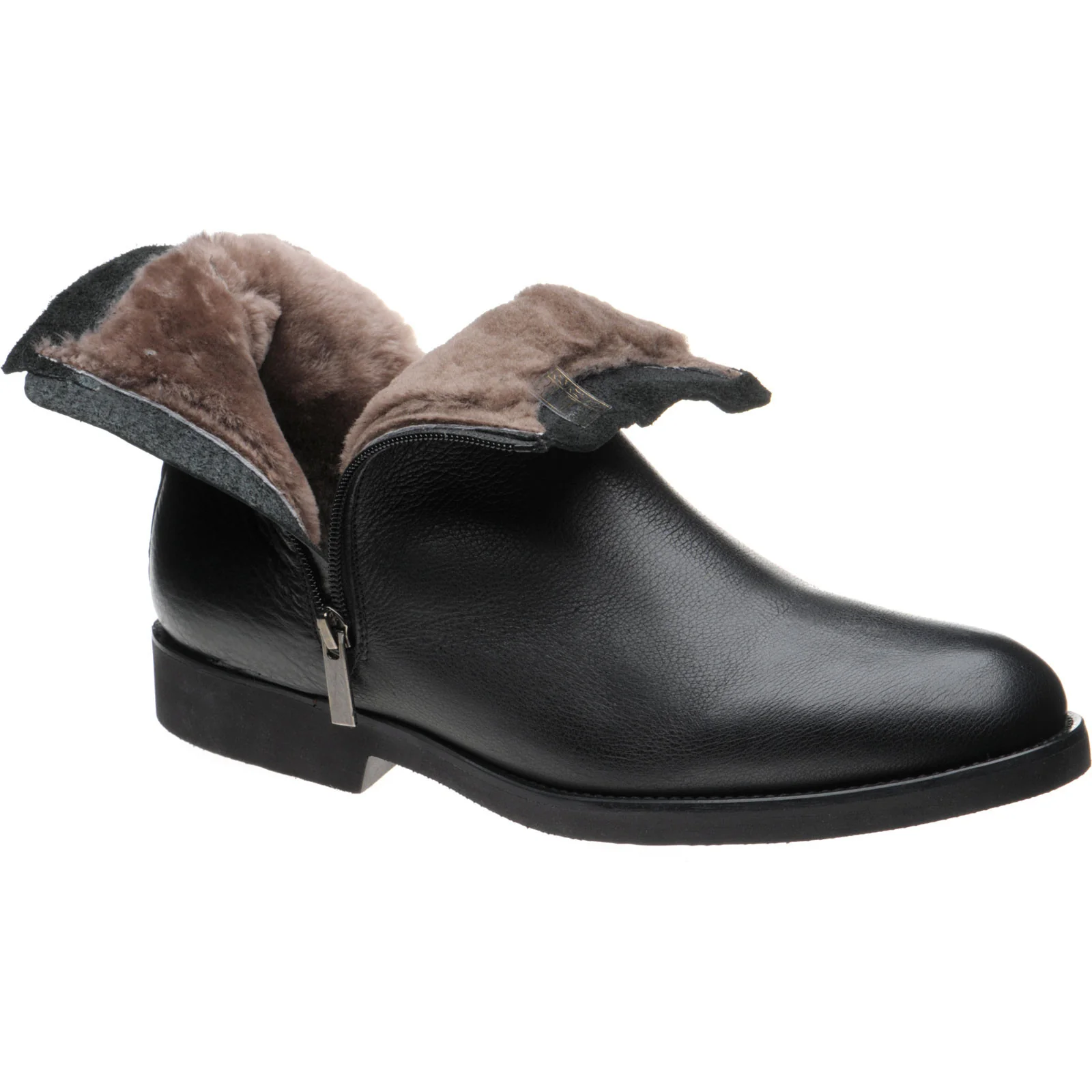Herring Copenhagen (Warm Lined) mens rubber-soled Chelsea boots in black calf - Image 4