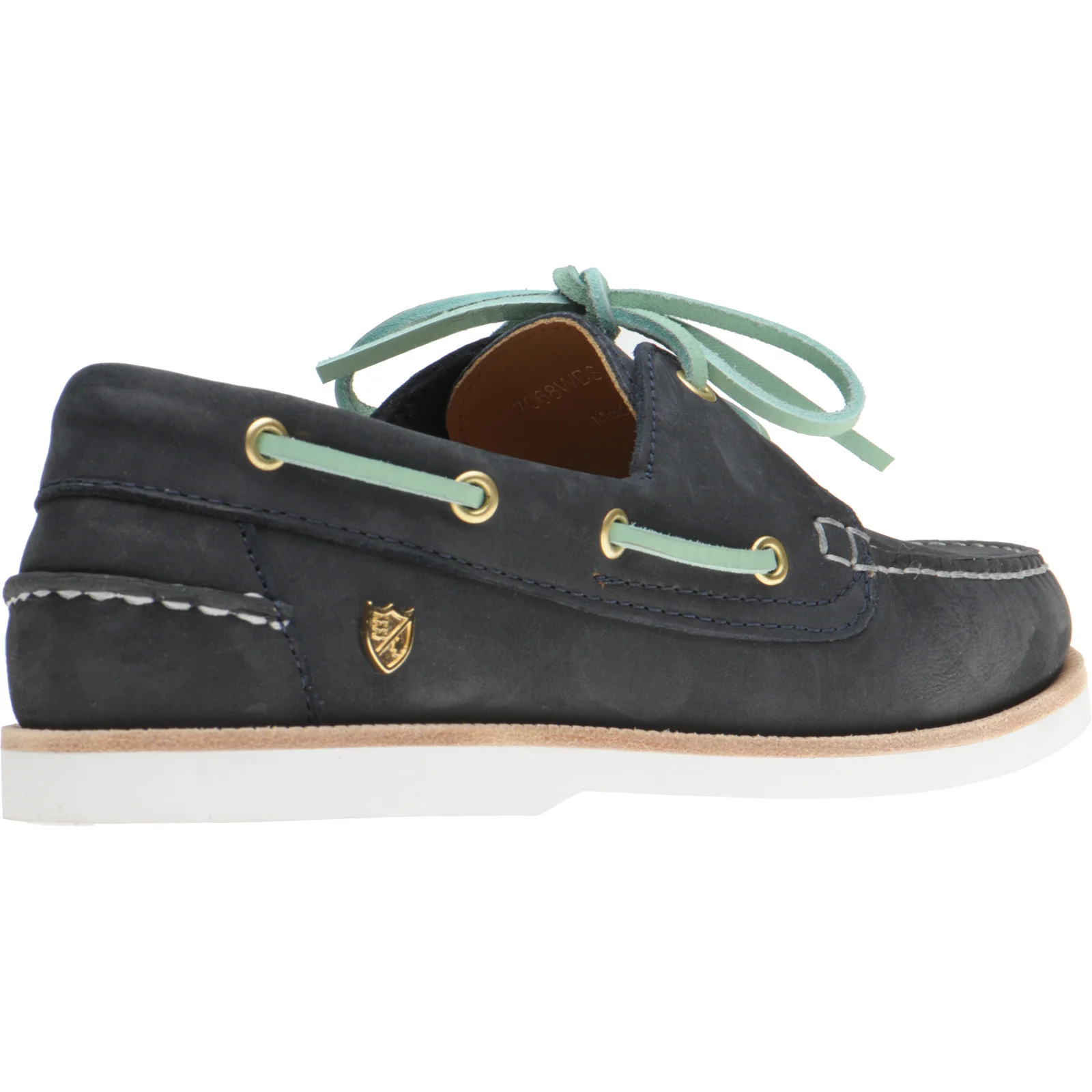 Herring Cordelia ladies rubber-soled deck shoes in navy nubuck - Image 4