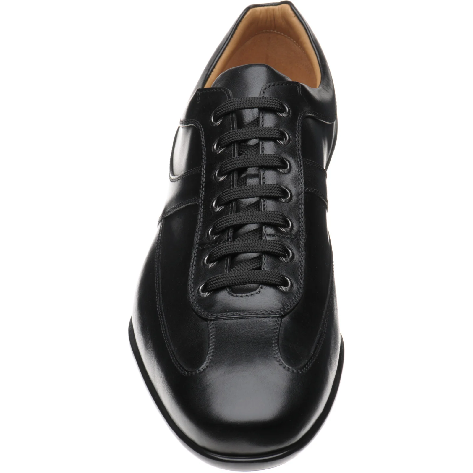 Herring Cosford mens rubber-soled in black calf - Image 2