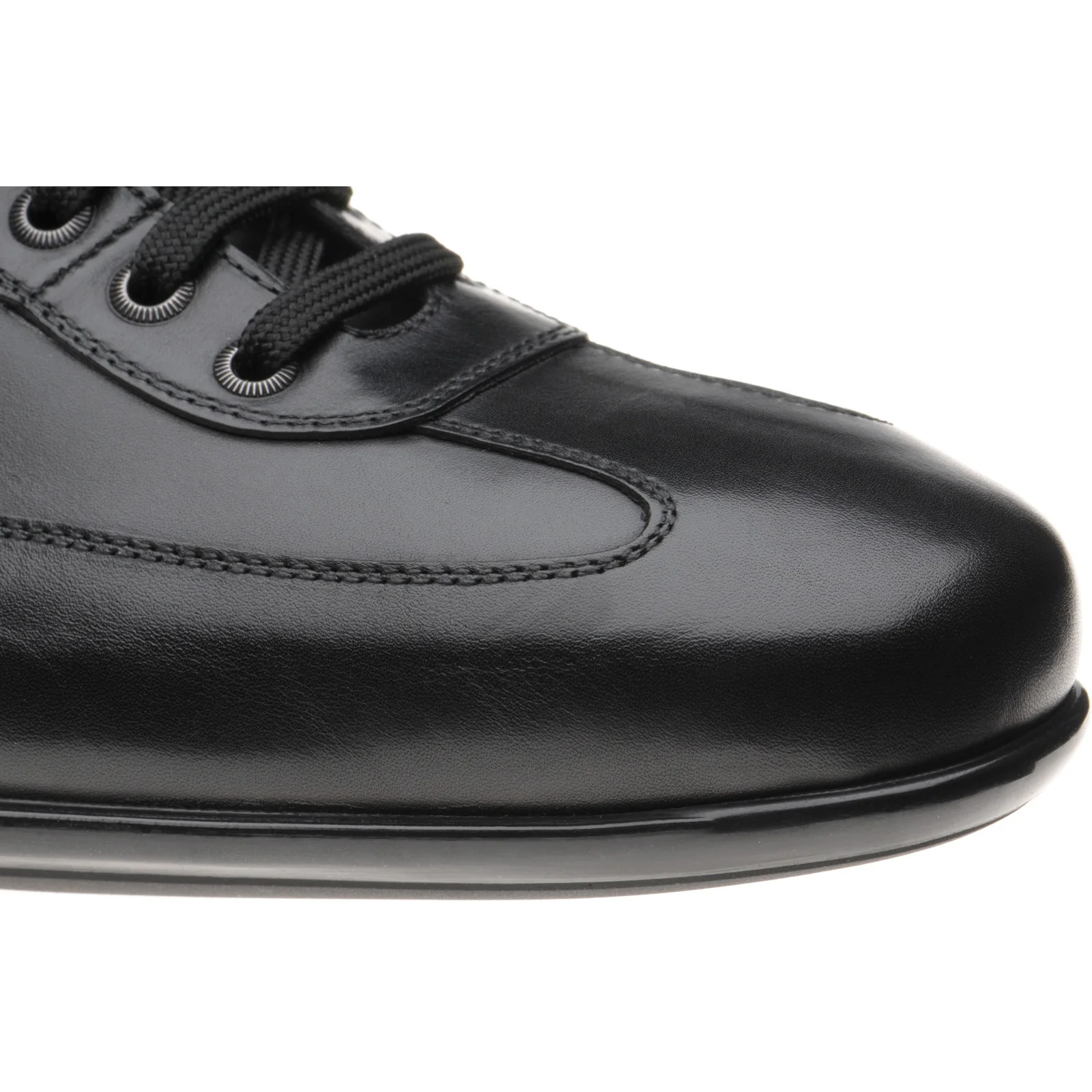 Herring Cosford mens rubber-soled in black calf - Image 5