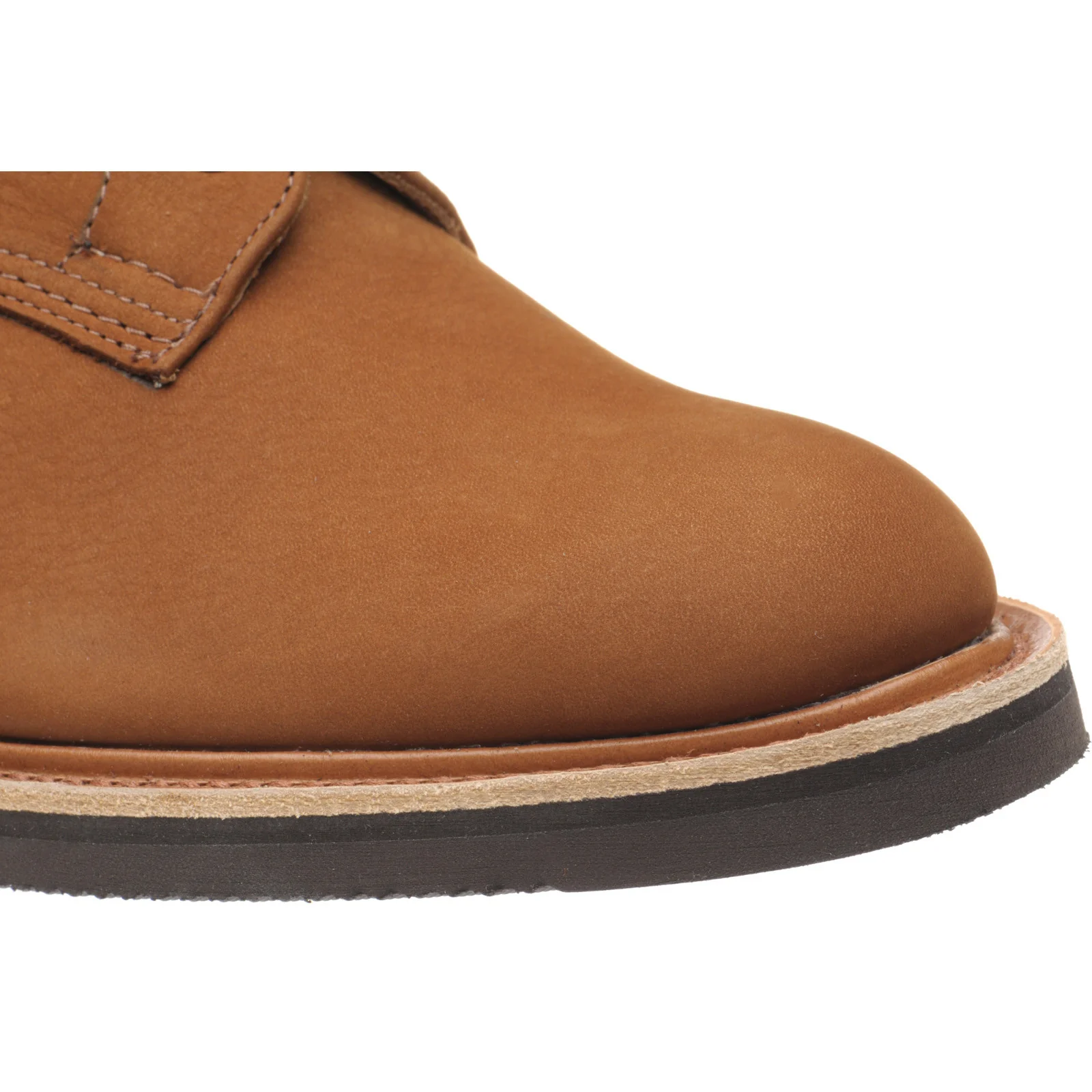 Herring Daniel mens rubber-soled Derby shoes in whiskey hydro nubuck - Image 5