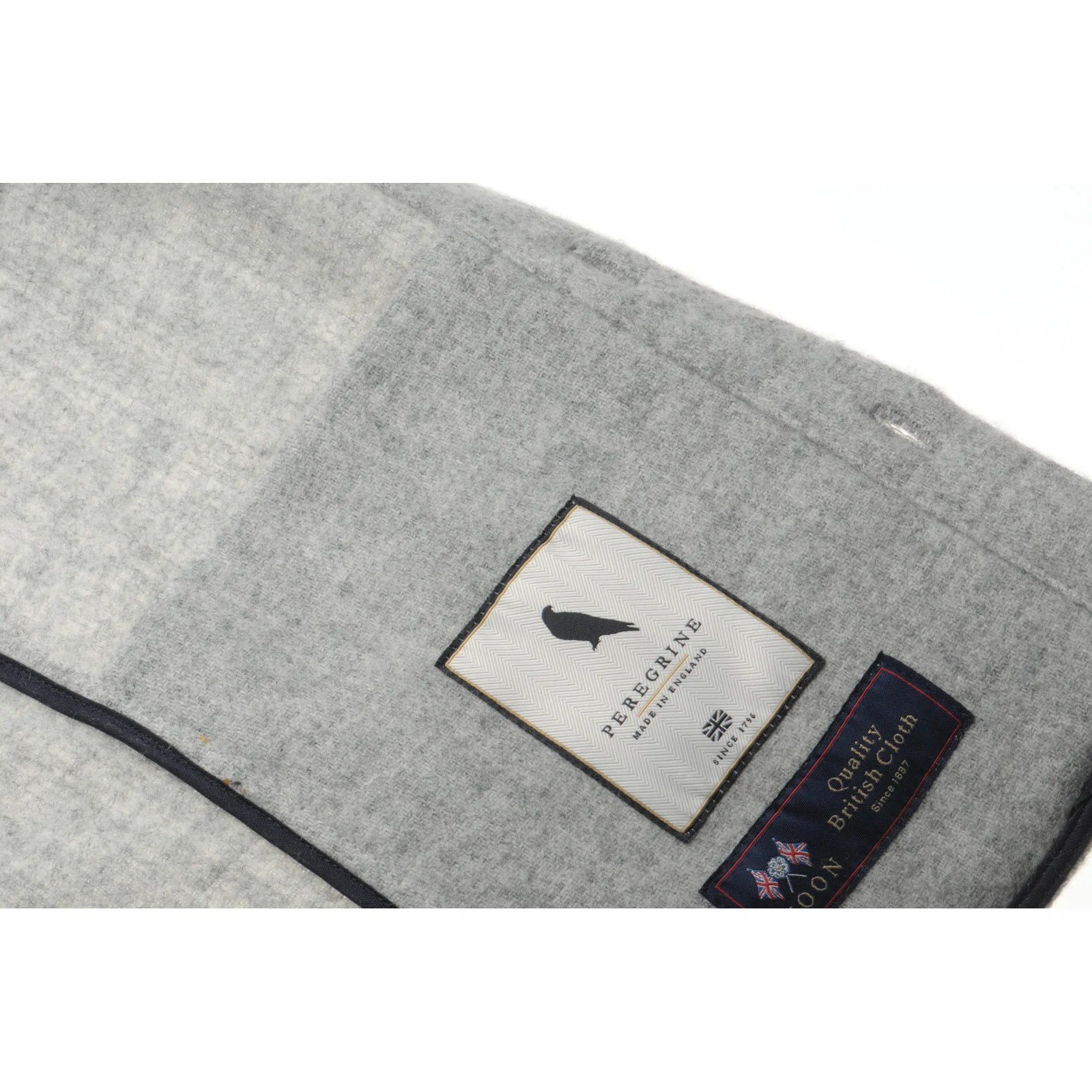 Herring Dexter Wool Over Shirt by Peregrine in light grey - Image 4