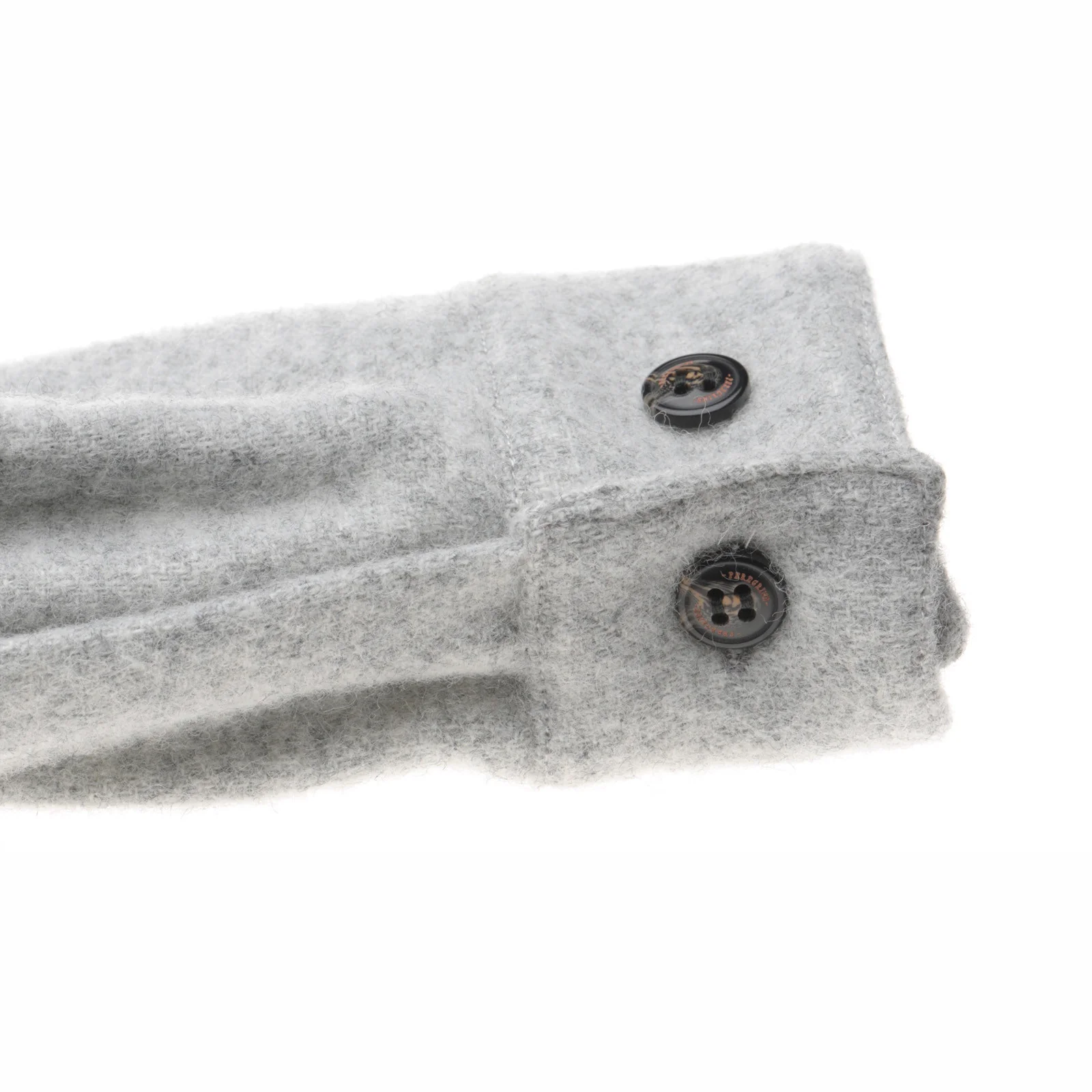 Herring Dexter Wool Over Shirt by Peregrine in light grey - Image 5