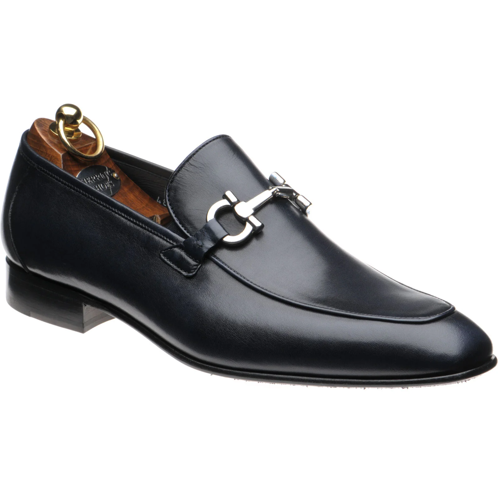 Herring Dillon mens loafers in navy calf