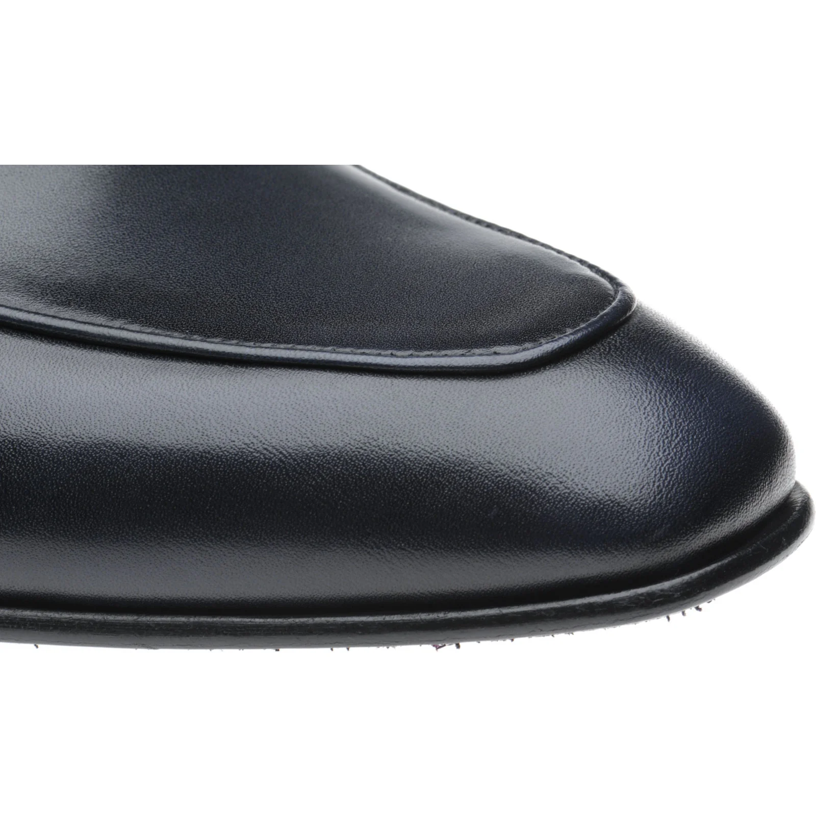 Herring Dillon mens loafers in navy calf - Image 5