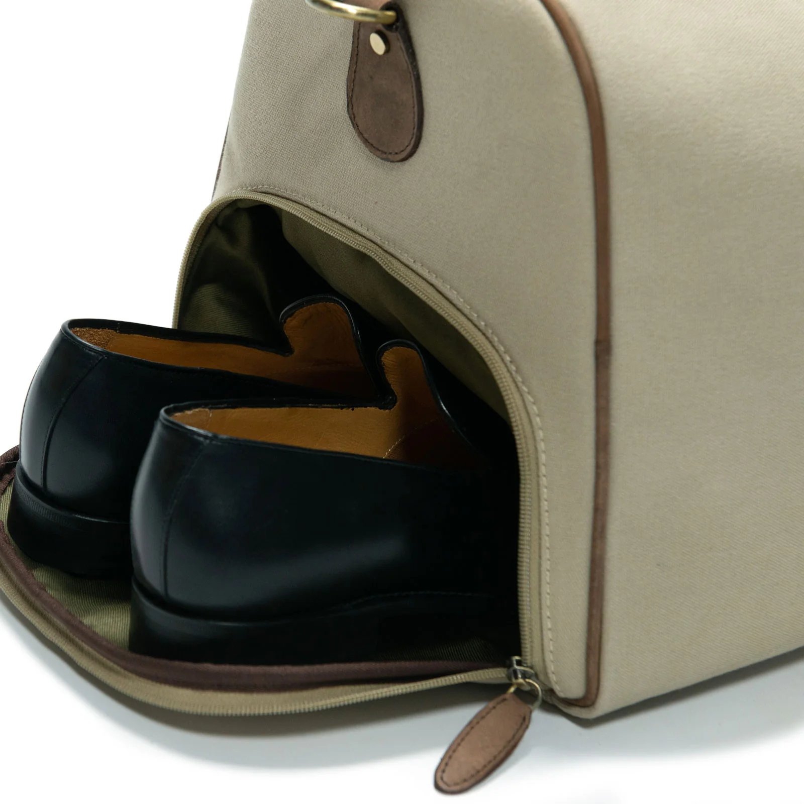 Herring Dorchester II Holdall in beige and brown - Image 3