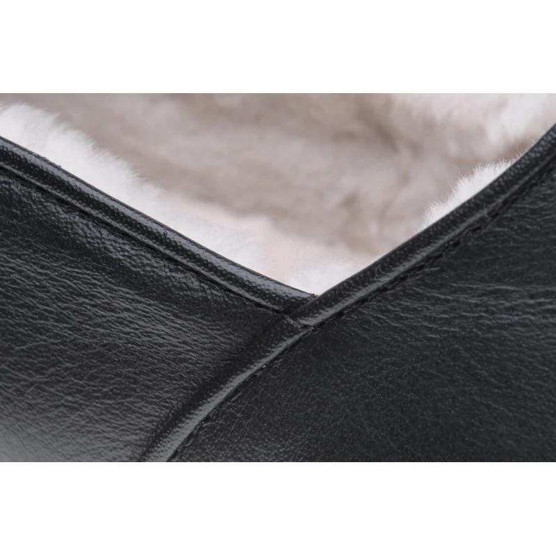 Herring Duke mens slippers in black calf - Image 4