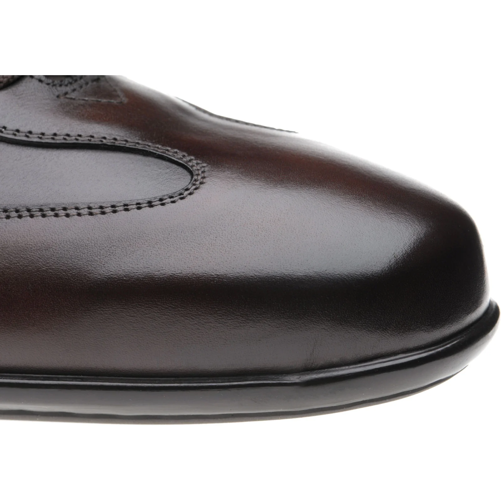 Herring Duxford mens trainers in brown calf - Image 5