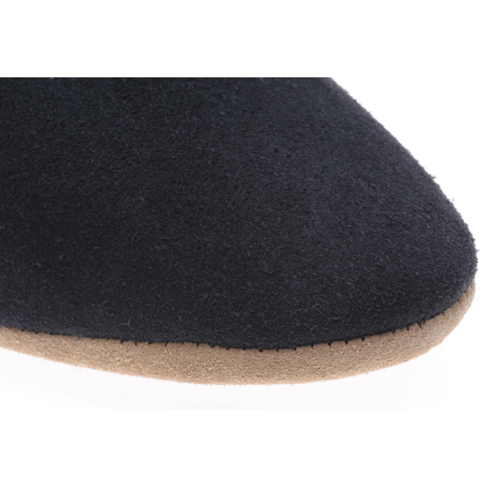 Herring Earl mens slippers in navy suede - Image 5