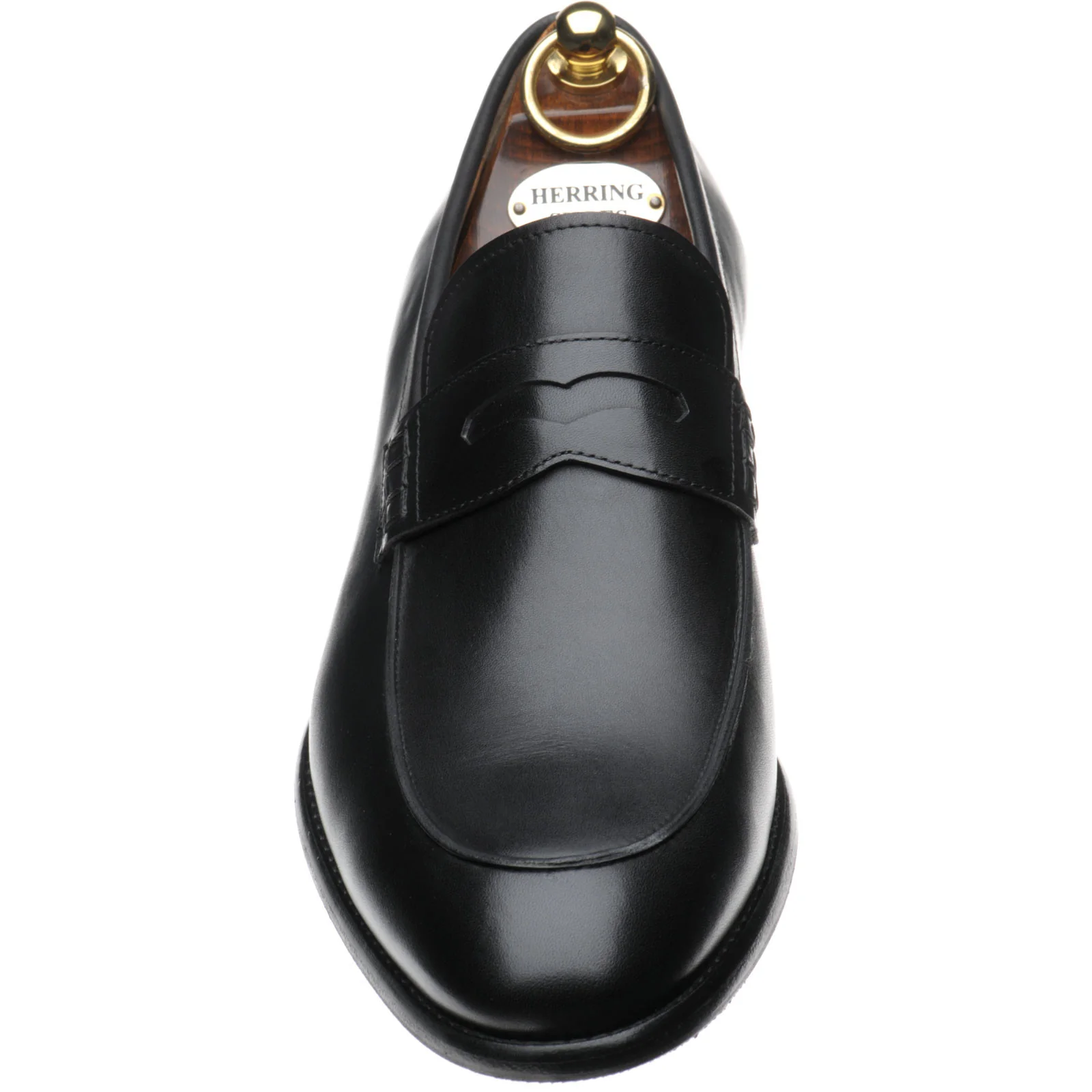 Herring Edmonton II mens hybrid-soled loafers in black calf - Image 2