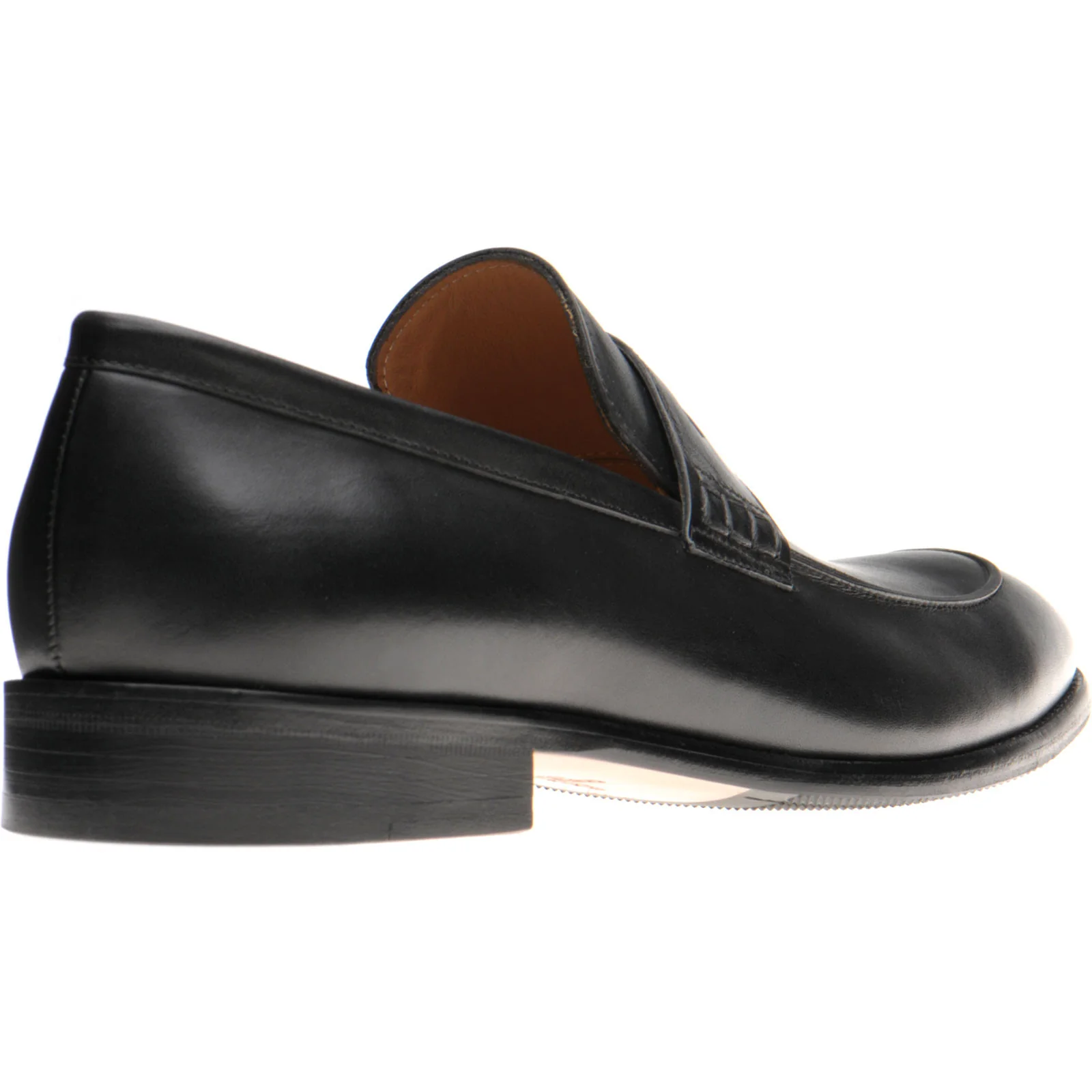 Herring Edmonton II mens hybrid-soled loafers in black calf - Image 4