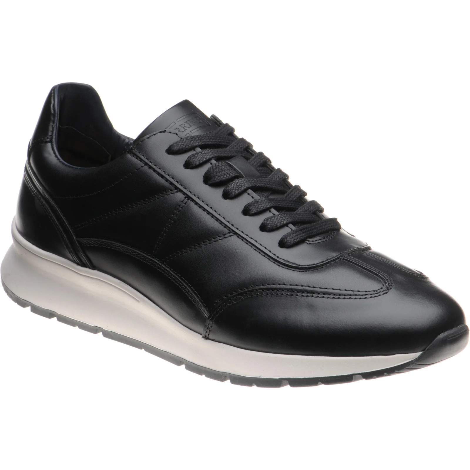 Herring Elan mens rubber-soled in black calf