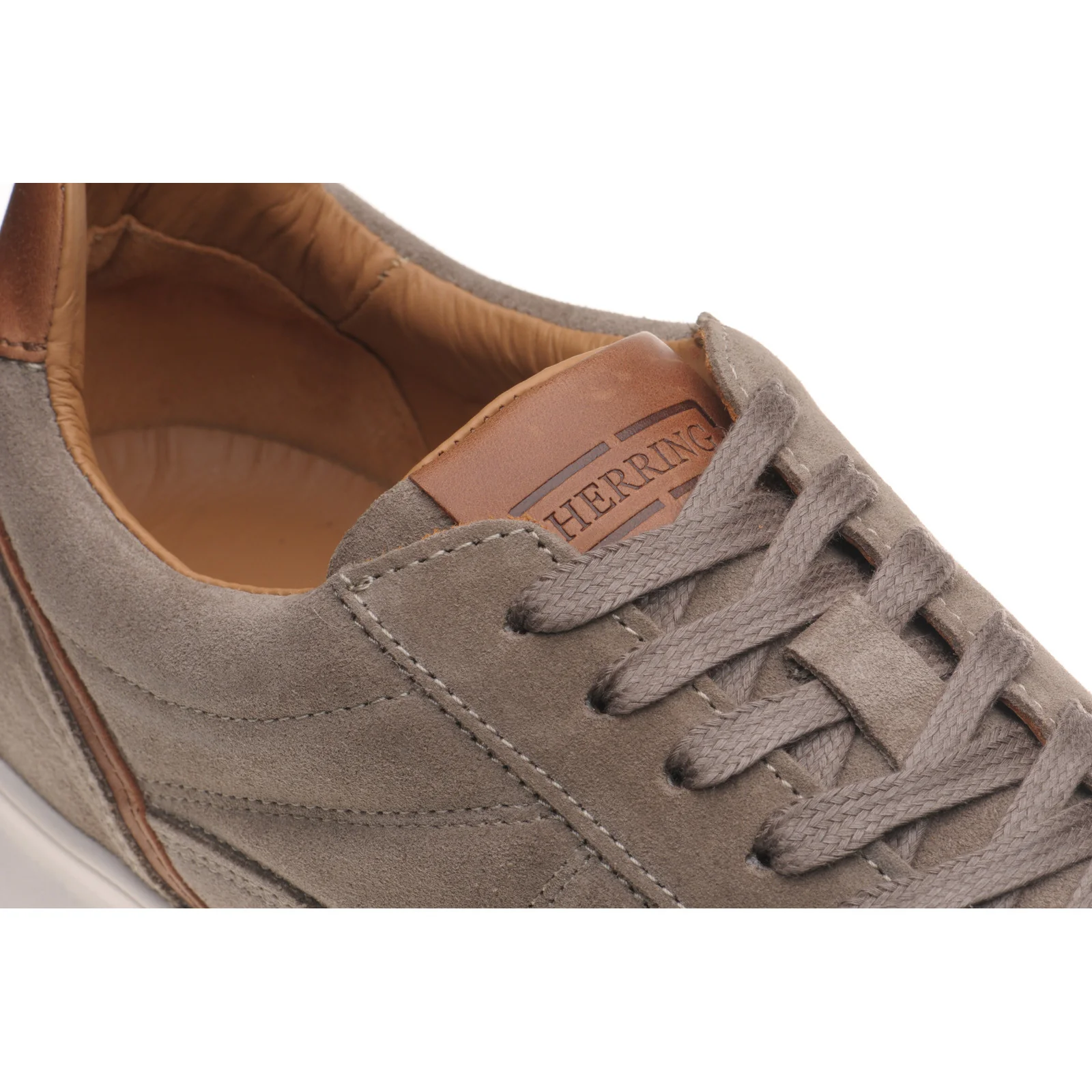 Herring Elan mens rubber-soled in mocha suede - Image 5
