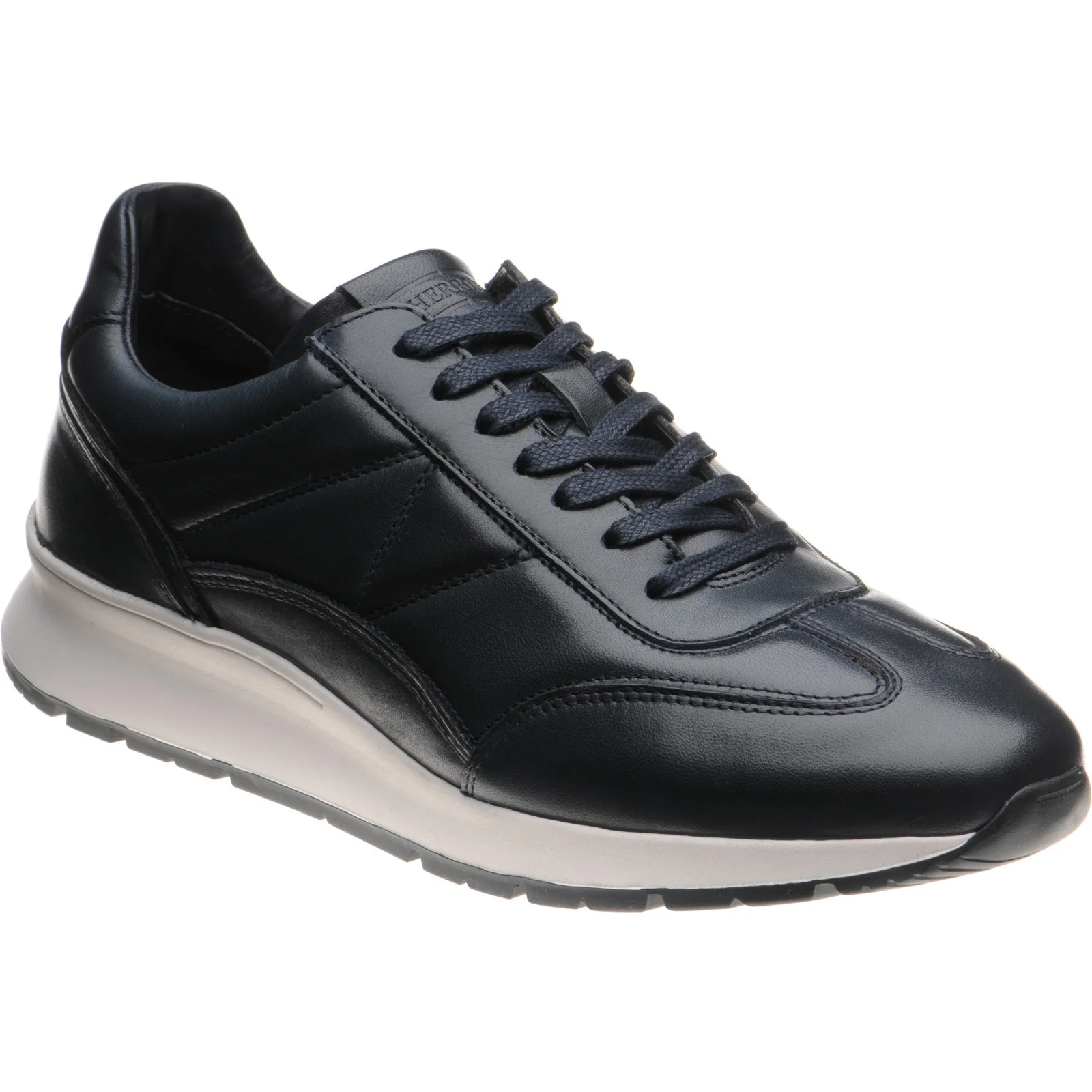 Herring Elan mens rubber-soled in navy calf