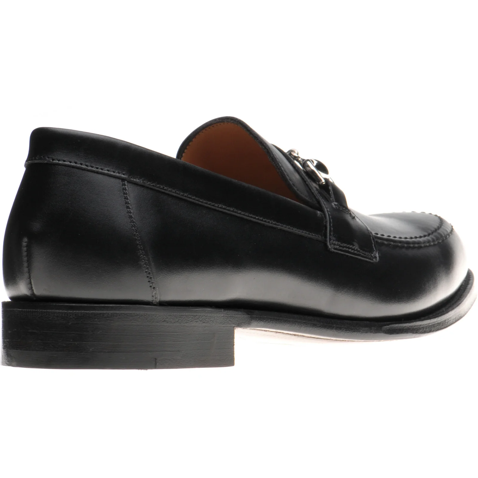 Herring Esher mens loafers in black calf - Image 4