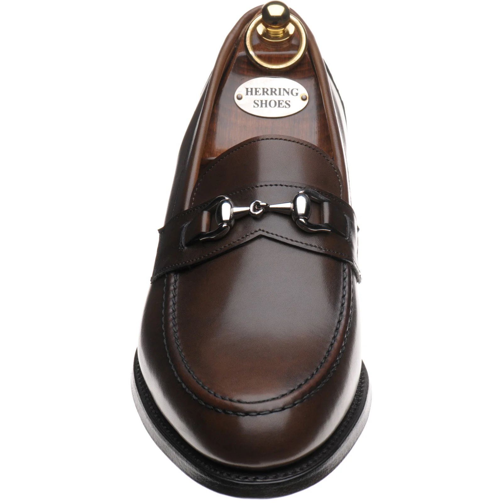 Herring Esher mens loafers in brown calf - Image 2