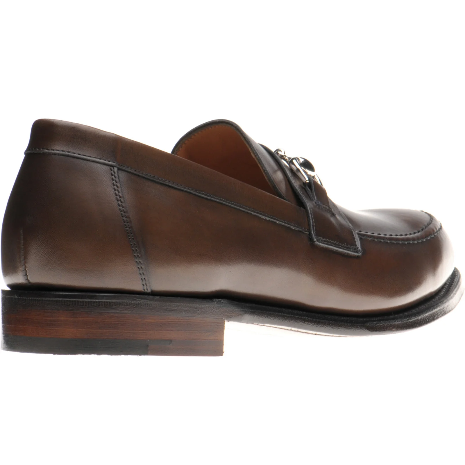 Herring Esher mens loafers in brown calf - Image 4