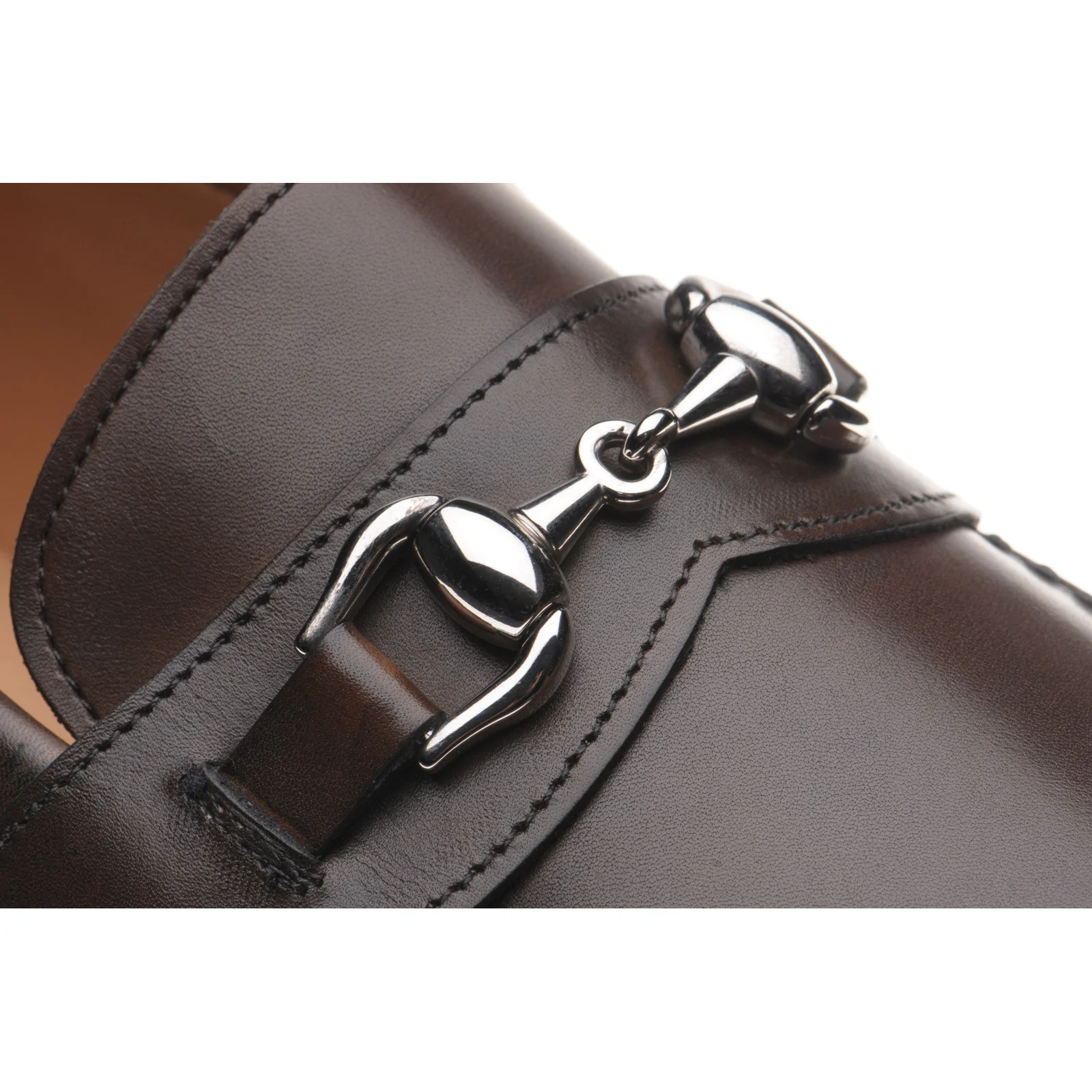 Herring Esher mens loafers in brown calf - Image 5