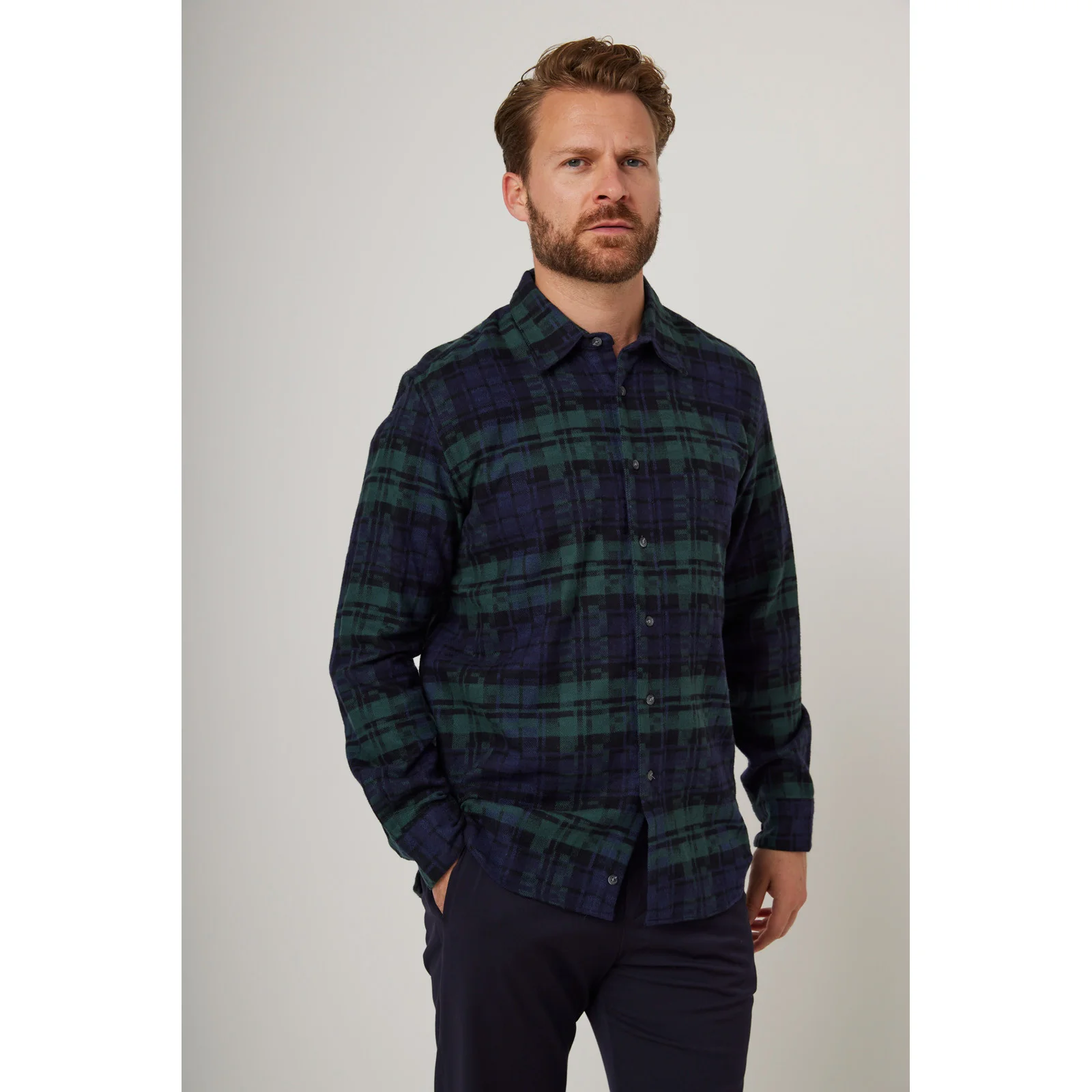 Herring Farley Shirt by Peregrine in worksop check - Image 2