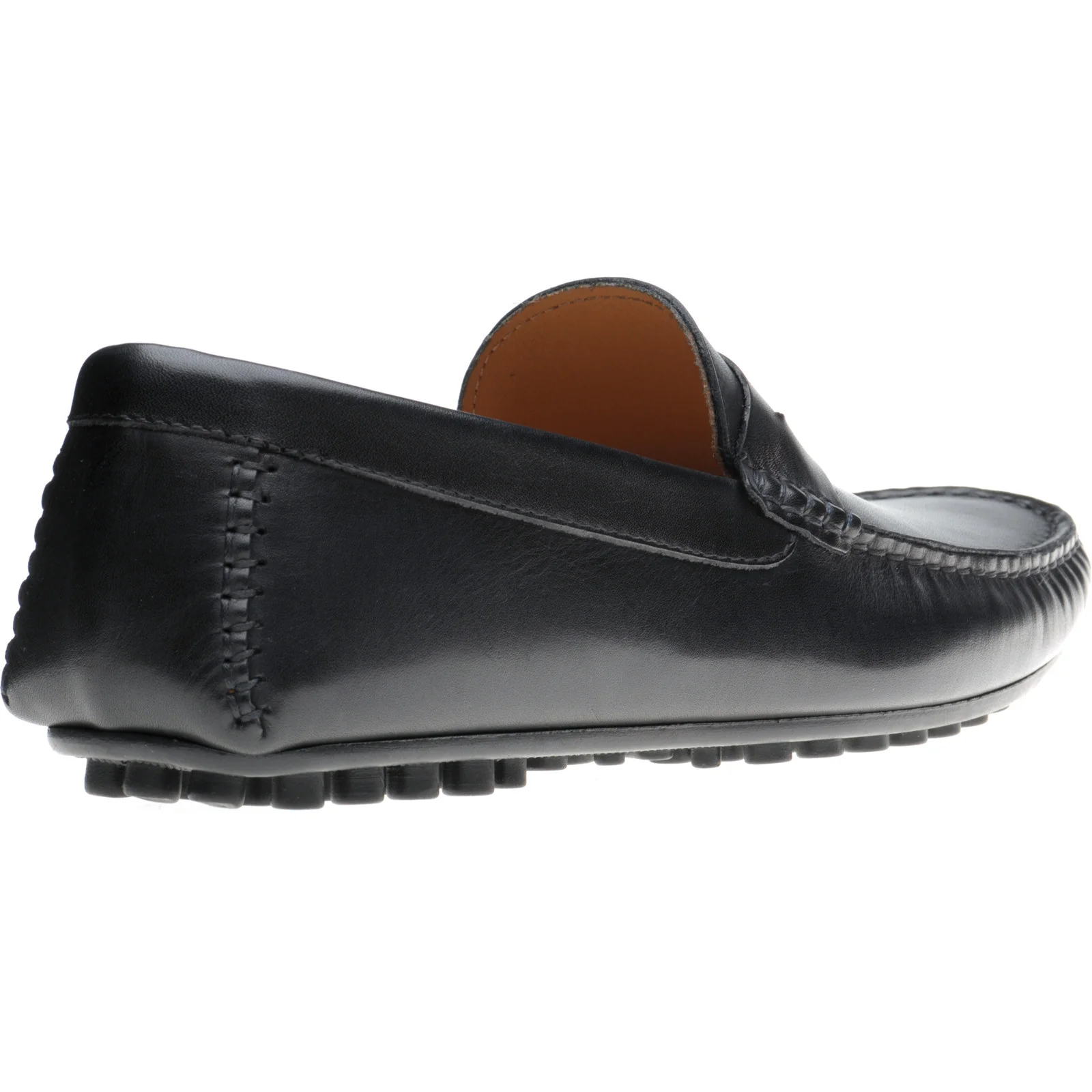 Herring Fiorano mens rubber-soled loafers in navy handpainted - Image 4