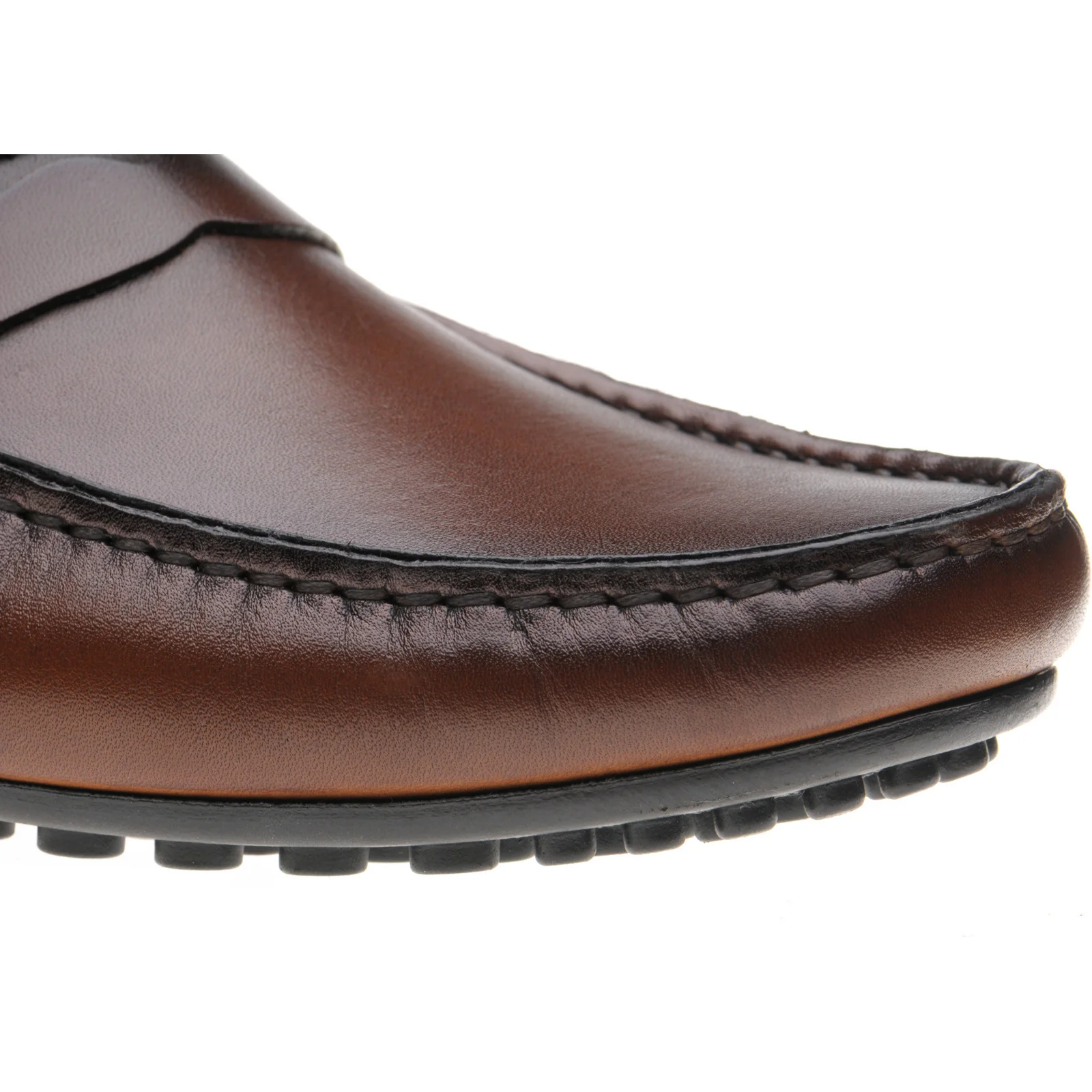 Herring Fiorano mens rubber-soled loafers in tan handpainted - Image 5