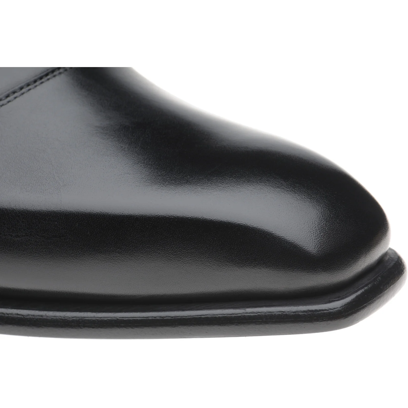 Herring Fitzrovia mens monk shoes in black calf - Image 5