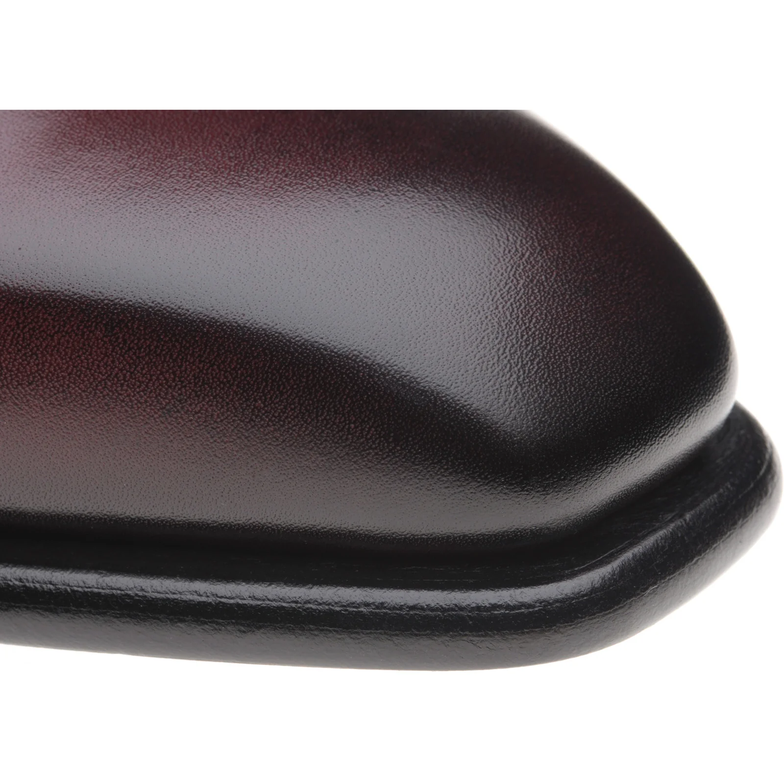 Herring Fitzrovia mens monk shoes in burgundy calf - Image 5