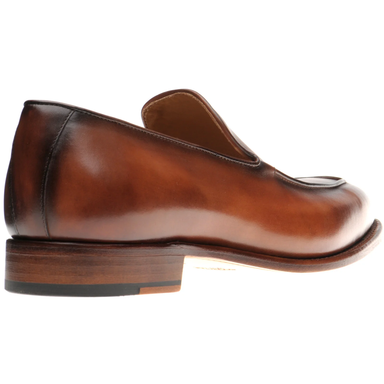 Herring Fleming mens loafers in conker calf - Image 4